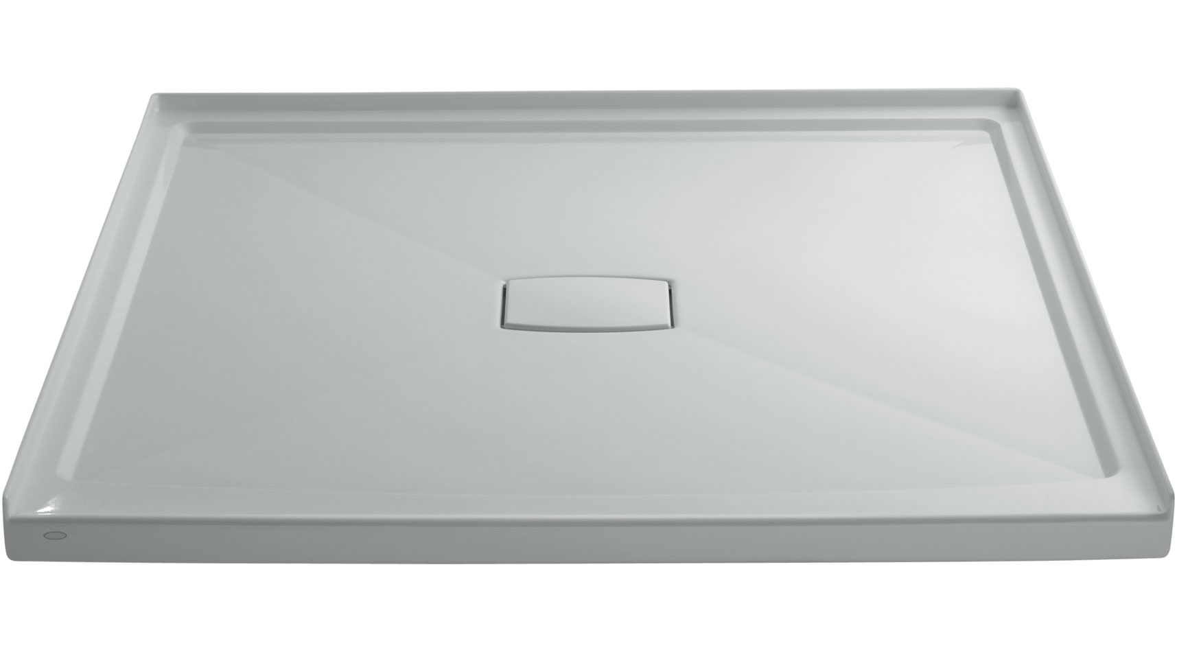 KOHLER 9395-95 Archer 60.0-in W x 60.0-in L Ice Grey Square Shower pan base with 2.5625-in H Threshold (Center Drain)