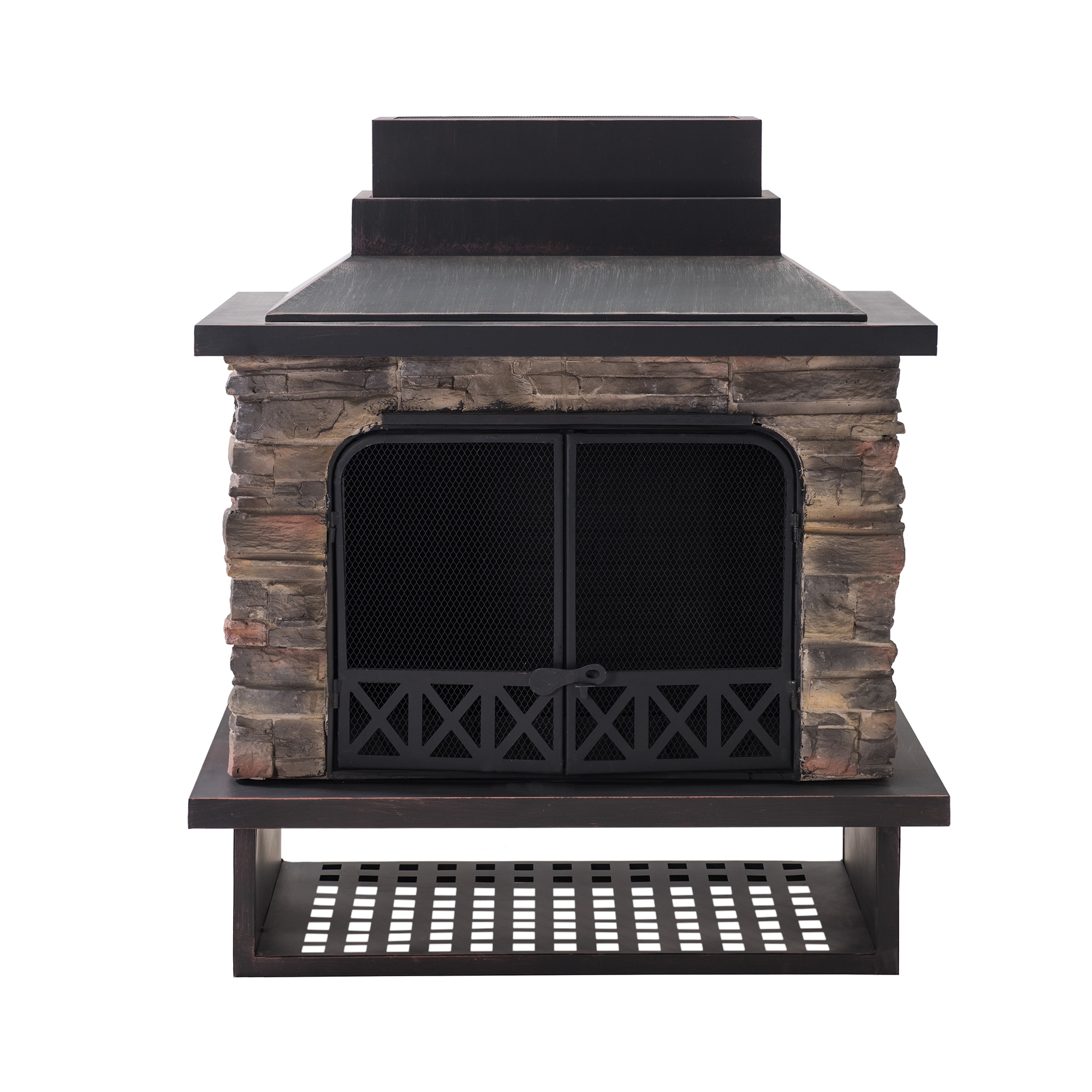 Steel Outdoor Wood Burning Fireplace, Sunjoy Fire Pit Replacement Parts