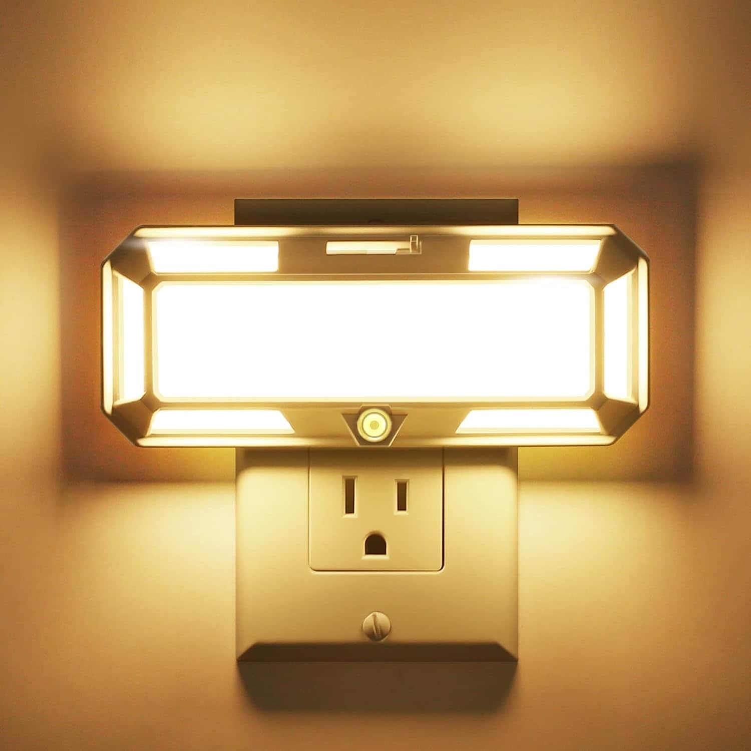 DORESshop Bright Night Light Night Lights Plug into Wall 0 250LM LED Night Light Dusk to Dawn Sensor 2W Dimmable Nightlight Soft White 3000K for Bathroom Hallway Bedroom Adults Stairway