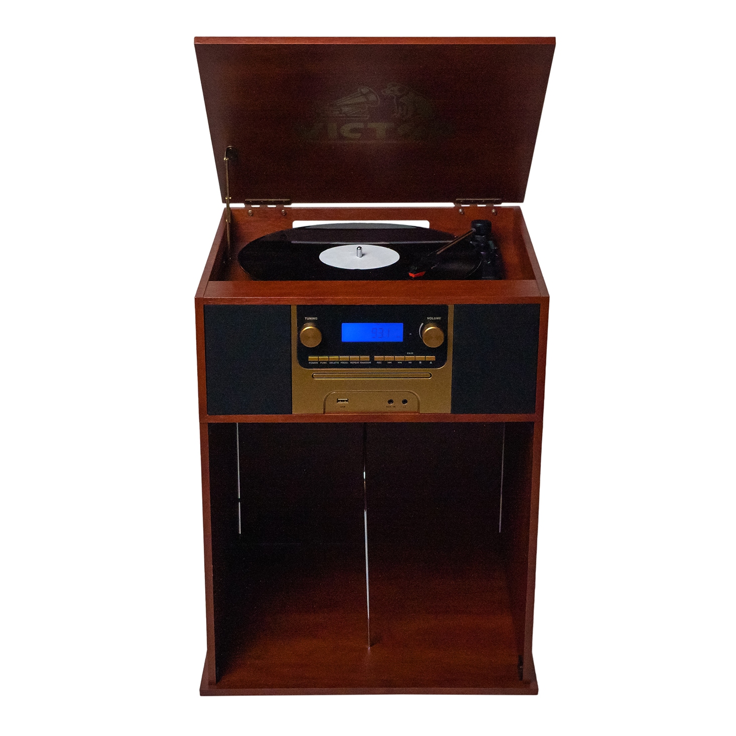 Victor VWRP-4500-MH Brown Turntable (record player)