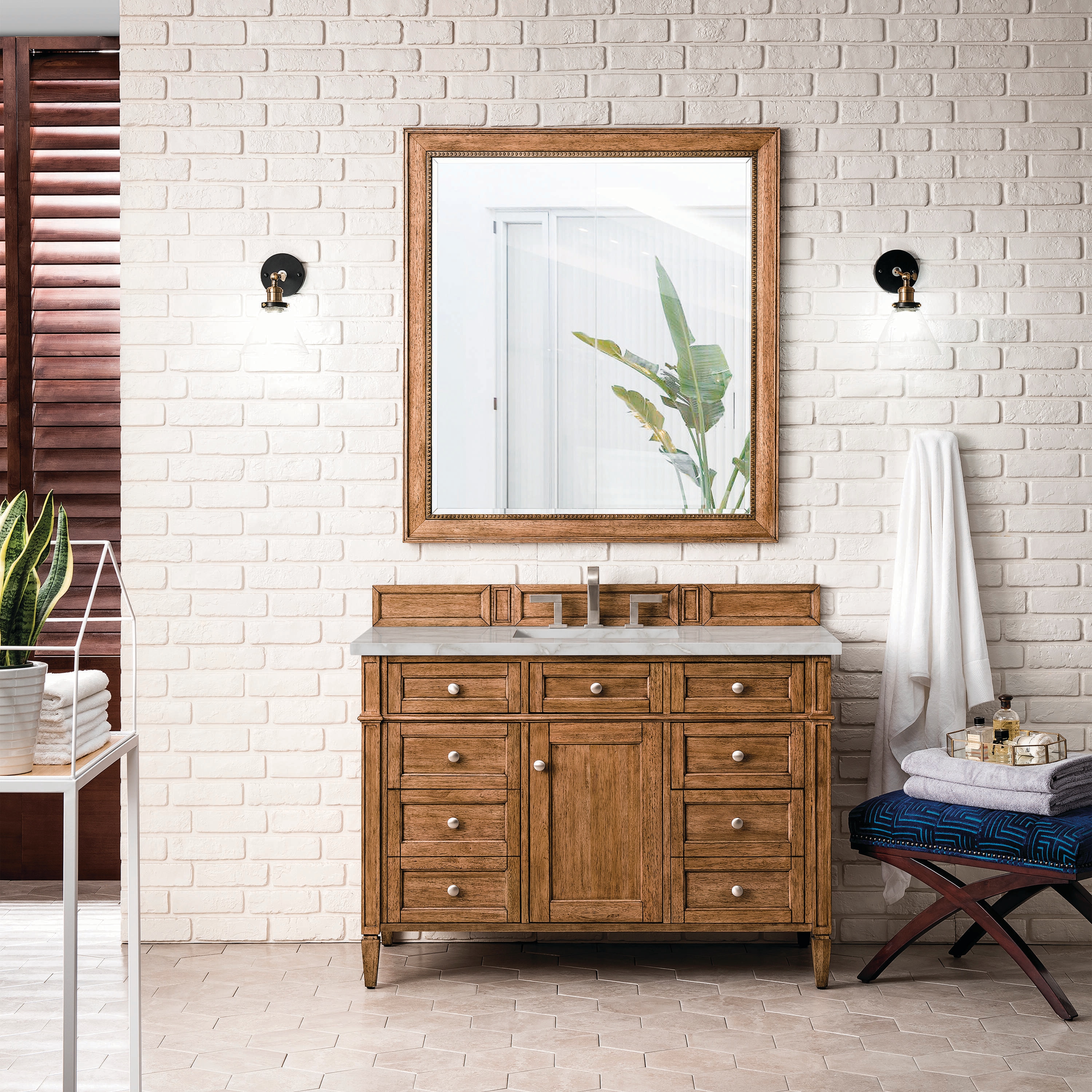 James Martin Vanities 650-V48-SBR-3VSL Bath-Vanity-Combo - View #2