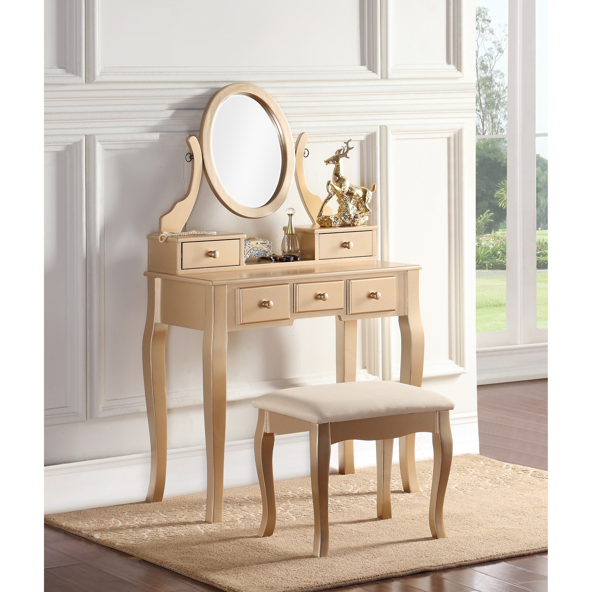 HyperDrop Cart W-T2574P265586 Bedroom-Vanities - View #2
