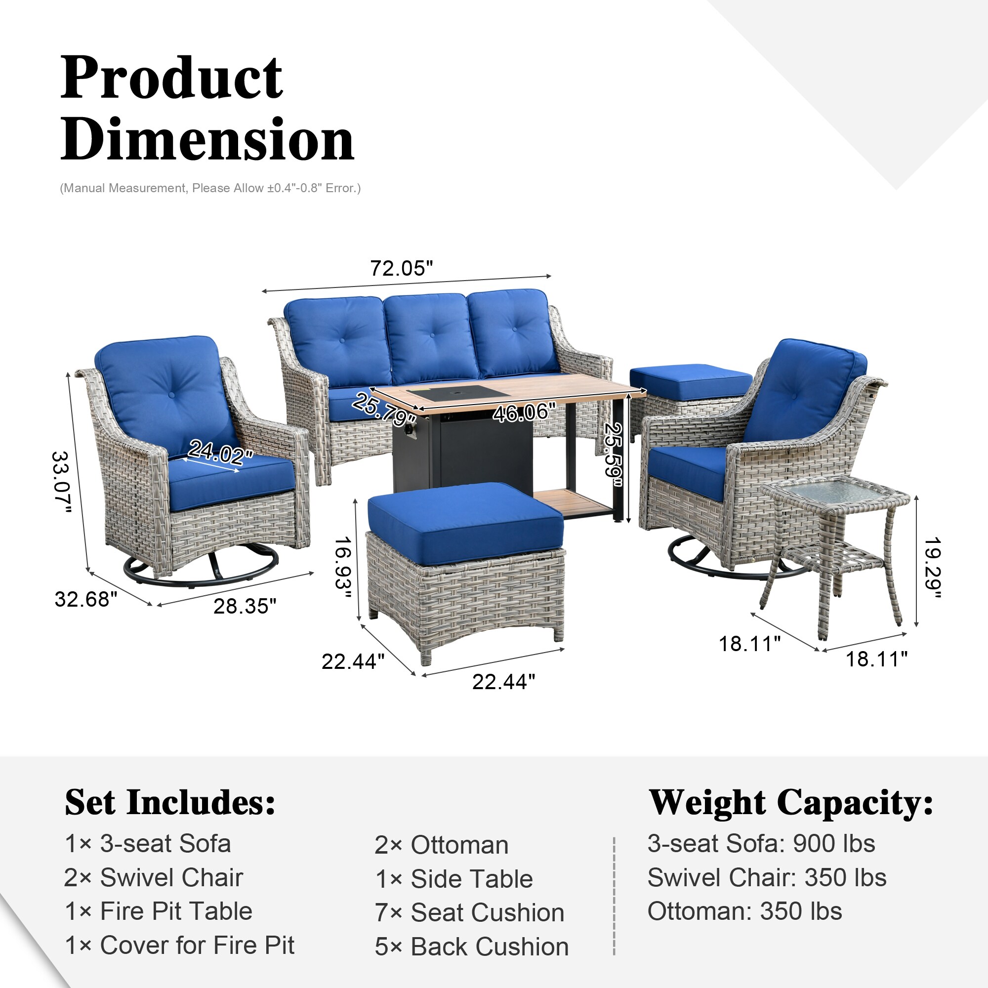 Ovios RFP11PD7-6Y Patio-Conversation-Sets - View #7