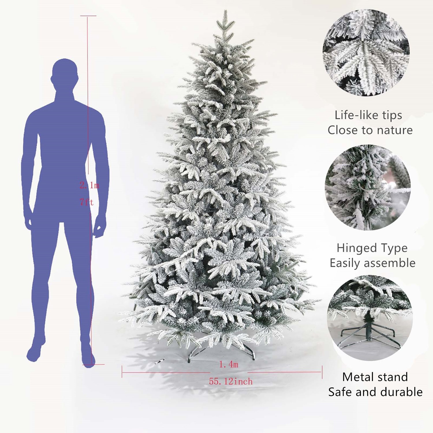 SINOFURN SYA720007GN Artificial-Christmas-Trees - View #5