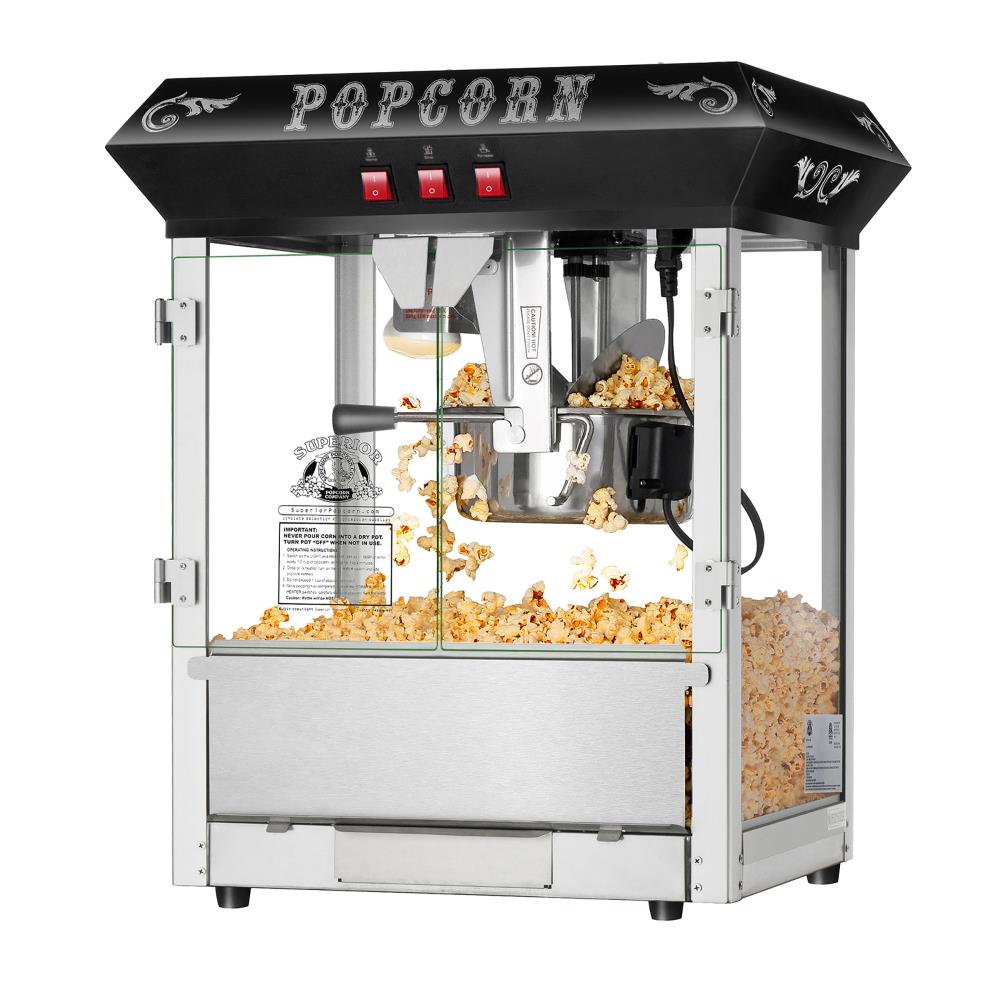 ZOKOP 8oz Commercial Countertop Popcorn Corn Popper Machine Maker 850w Black US for sale online 