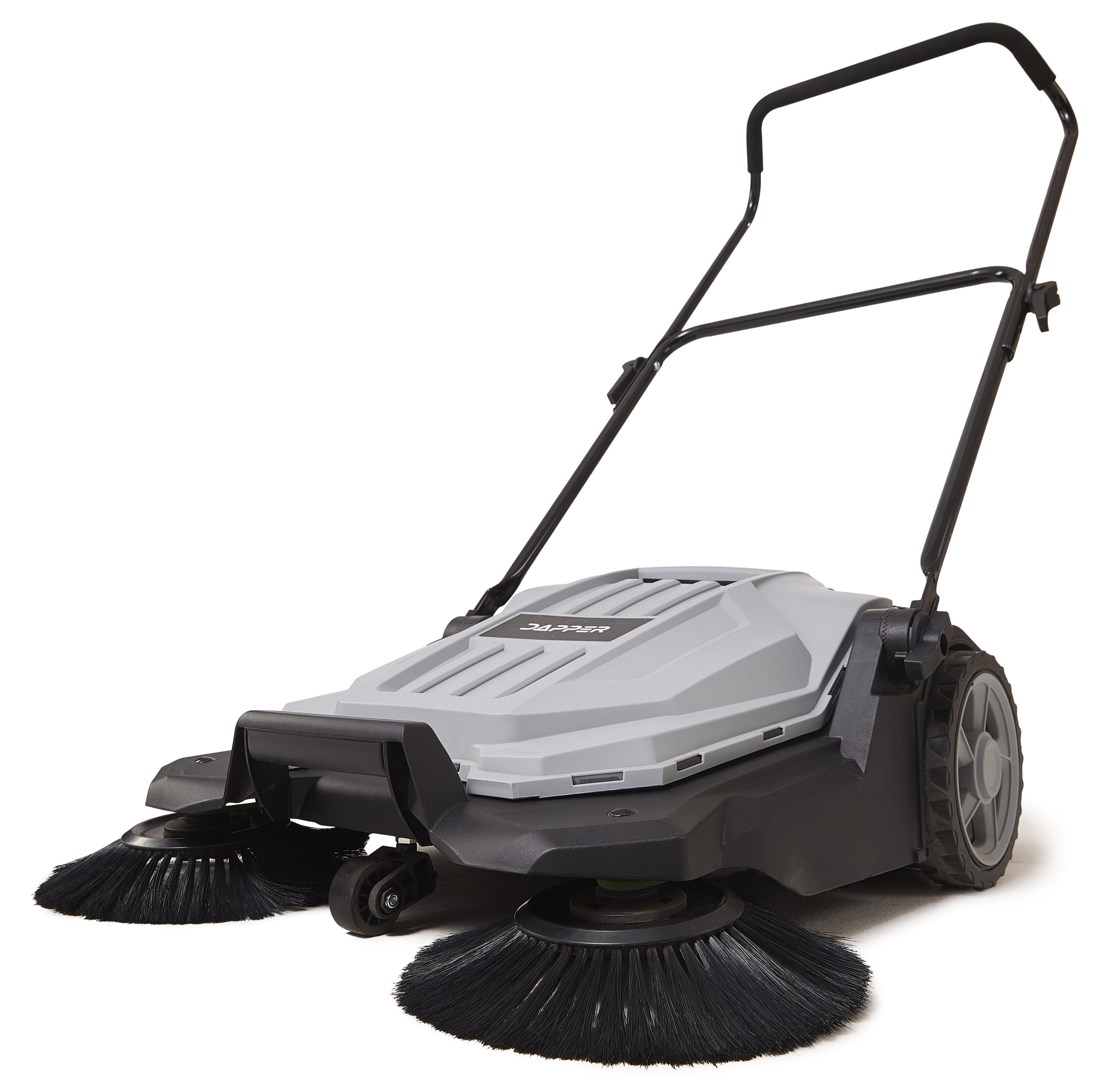 DAPPER SUPPLY DP-FS1103 Walk Behind 5.25 Gallon Capacity 25.5" Sweeping Width Manual Hard surface Indoor or Outdoor Floor Sweeper