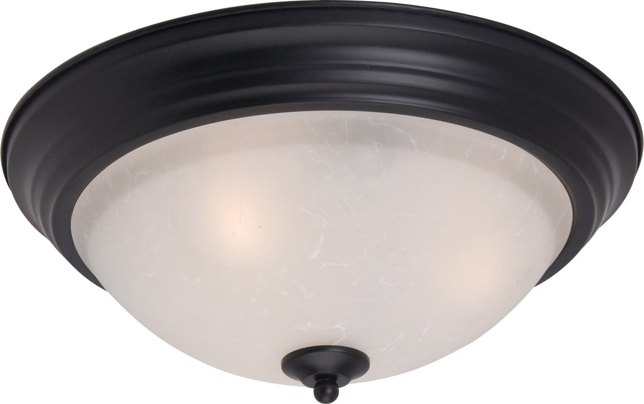 Maxim Lighting 5842ICBK Essentials 3 -Light 15.5000-in Matte Black Flush Mount Light
