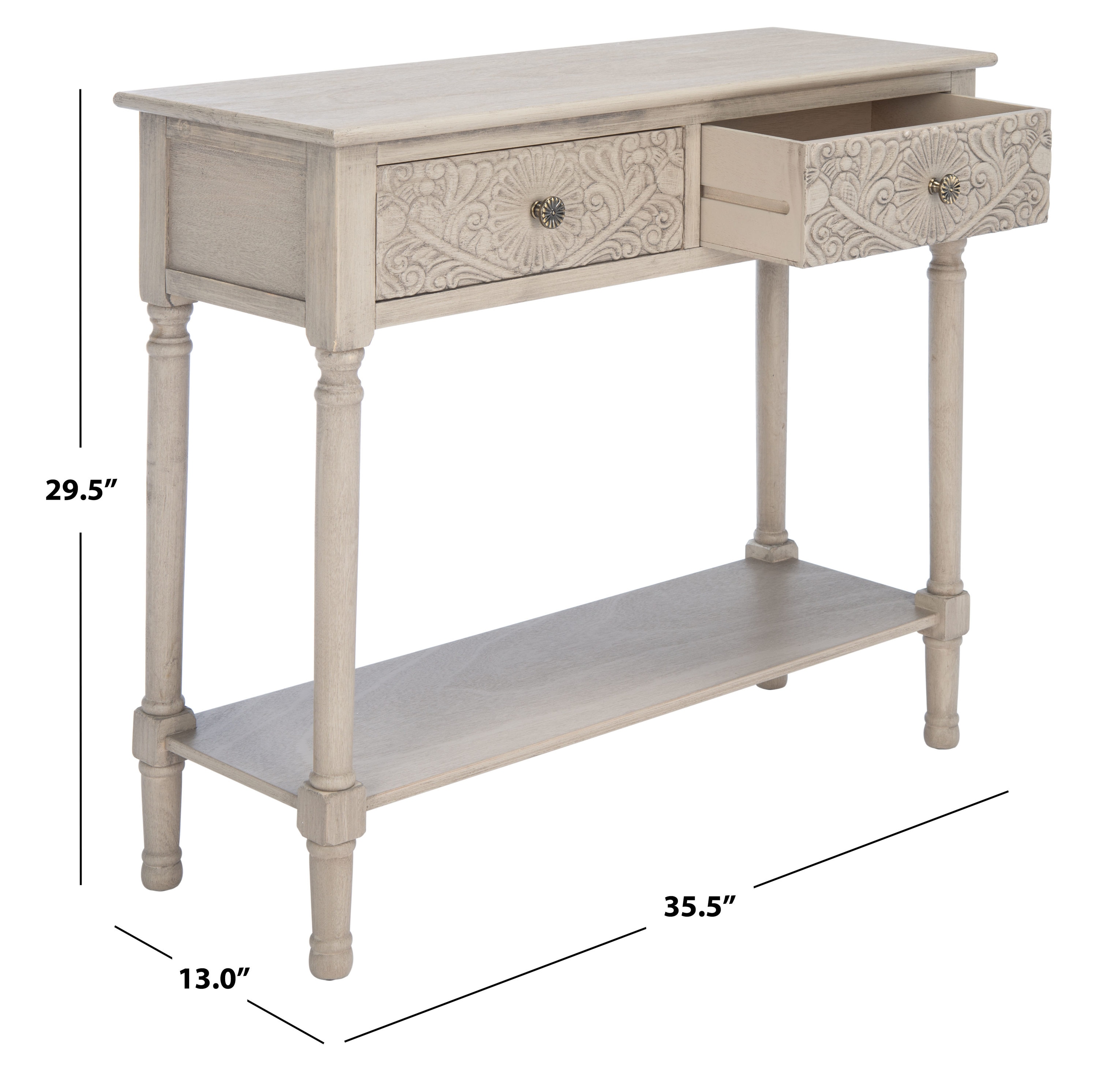 Safavieh Josie Country Greige Console Table at Lowes.com