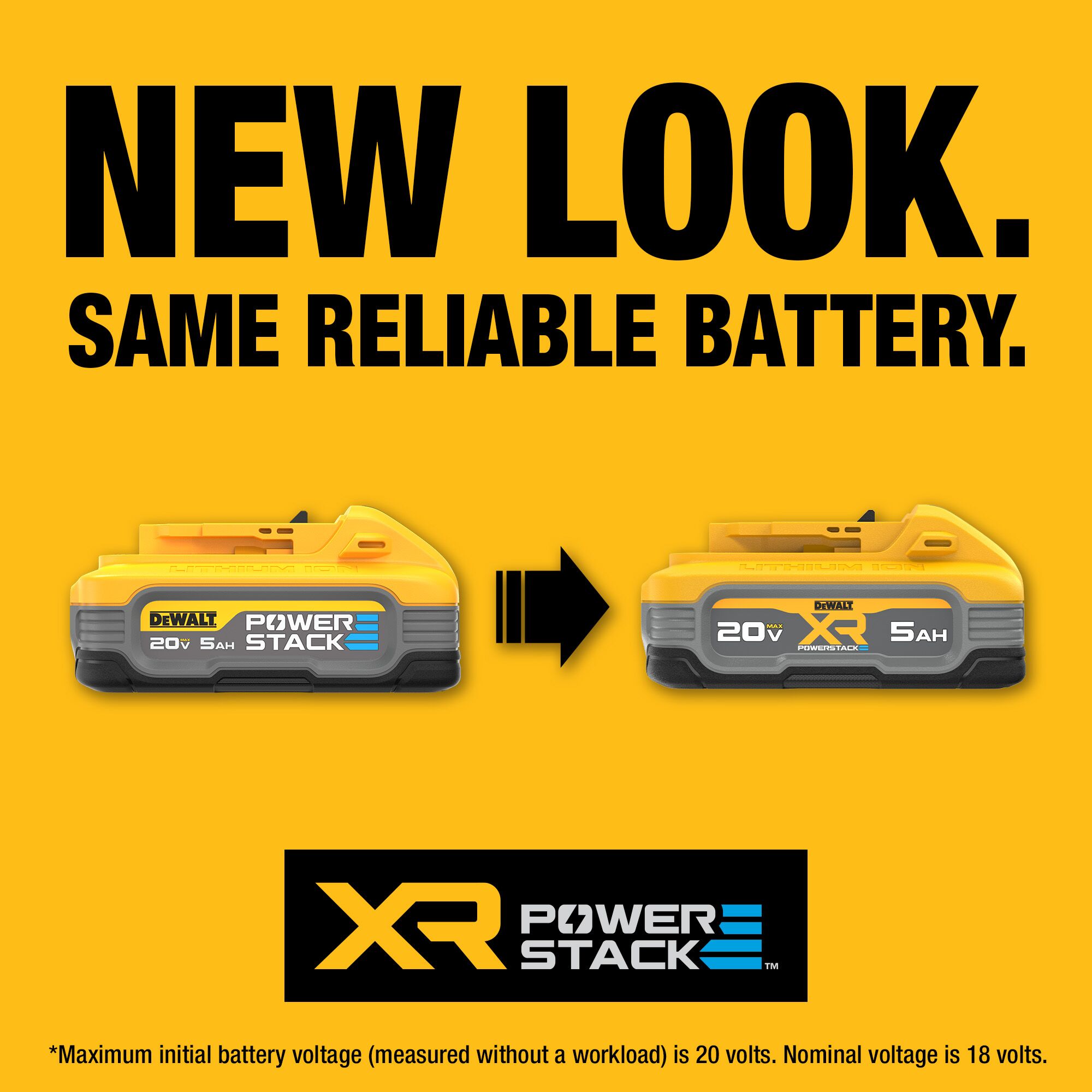 DEWALT XR POWERSTACK 20-V Lithium-ion Battery (5 Ah) DCBP520 Sansujyuku sansujyuku.com