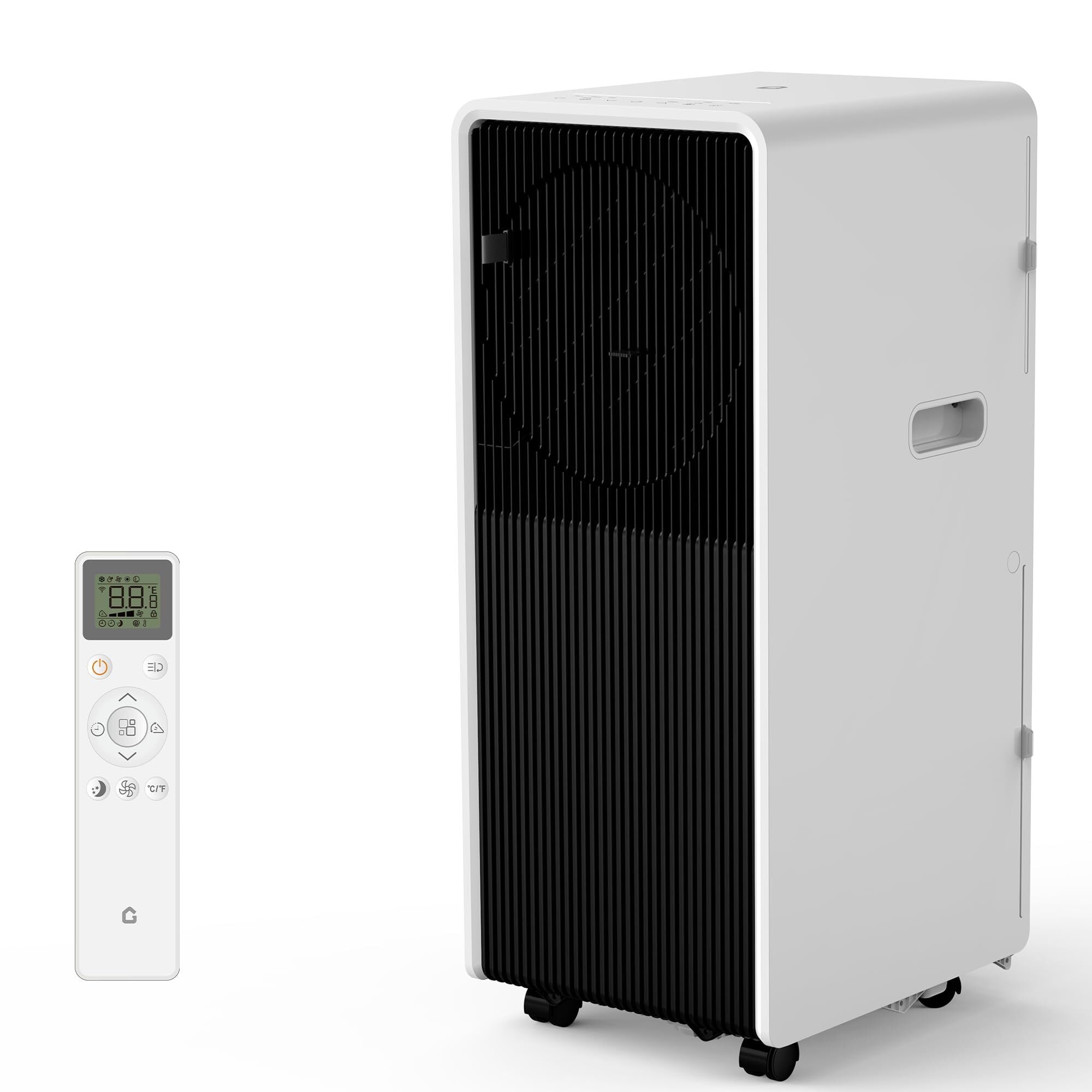 GarveeLife 3 in 1 Modes 14000 BTU ASHRAM Portable Air Conditioner with Wheels Black