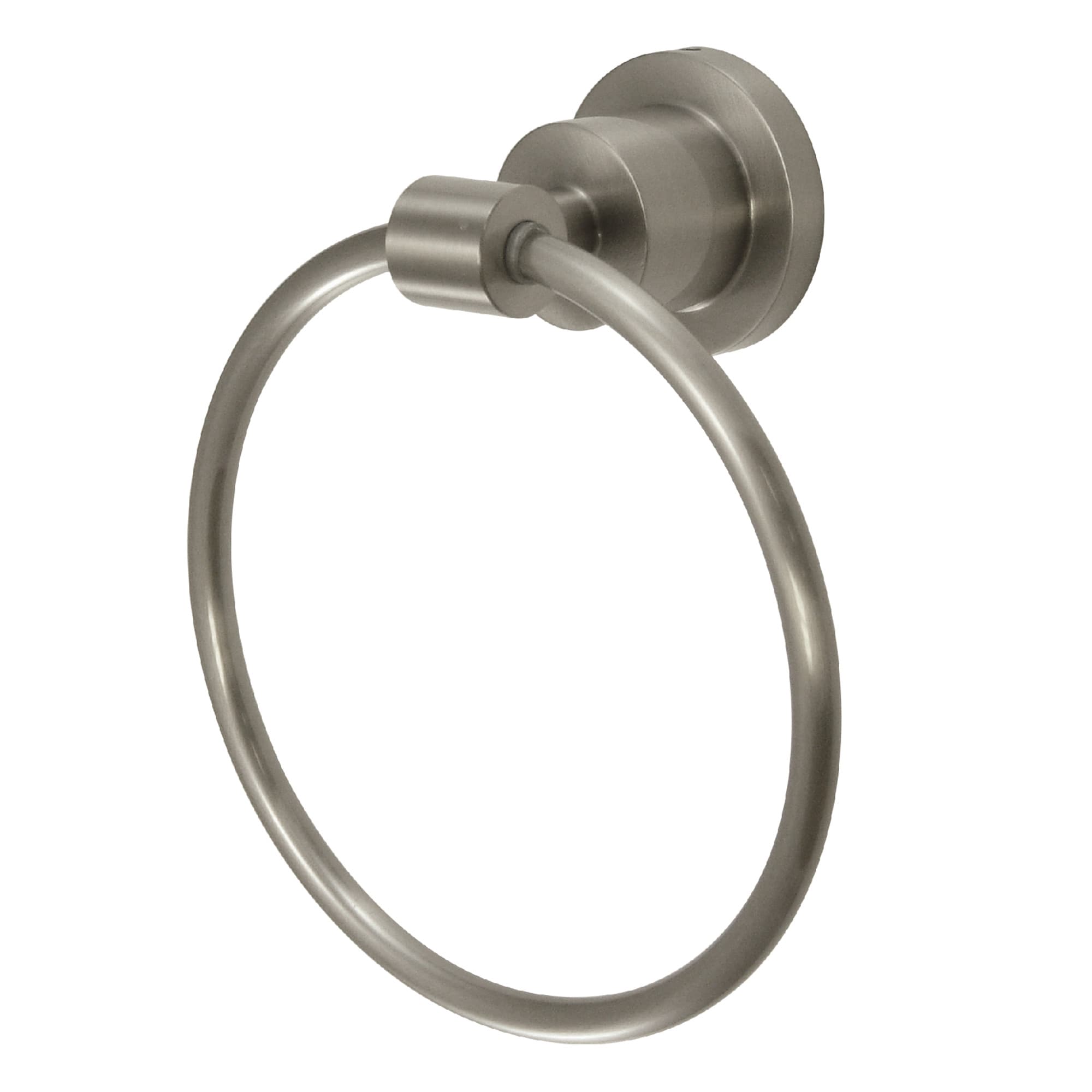 Kingston Brass WL82148 Restoration Brushed nickel Wall mount Single Towel Ring