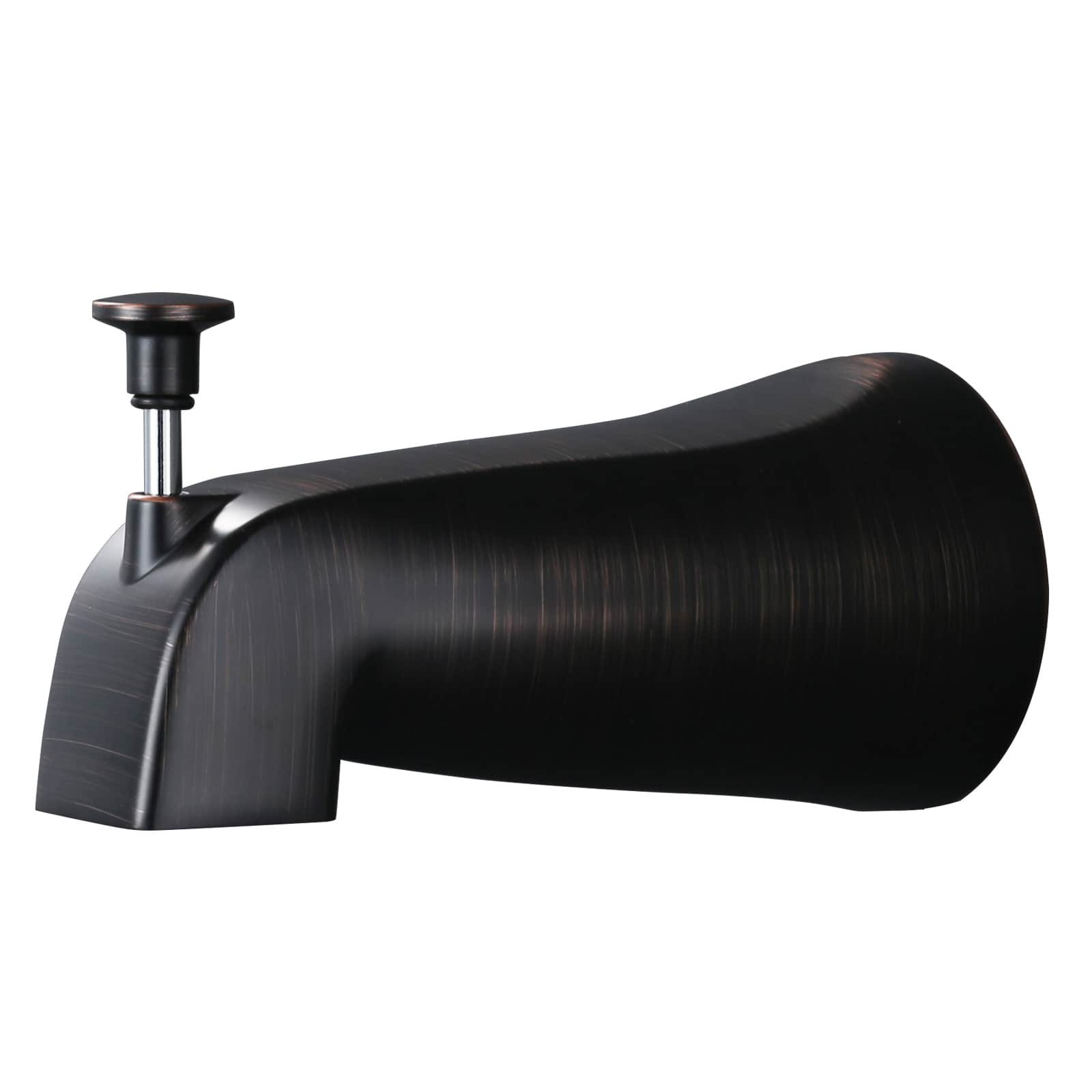 ALEASHA 5.27-in Bath Tub Spout with Universal Connection for Easy Installation and Pull-Up Diverter in Oil-Rubbed Bronze