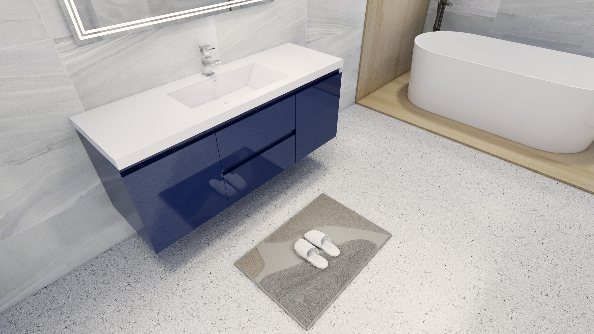 Moreno Bath MOB60S-NB Bath-Vanity-Combo - View #6
