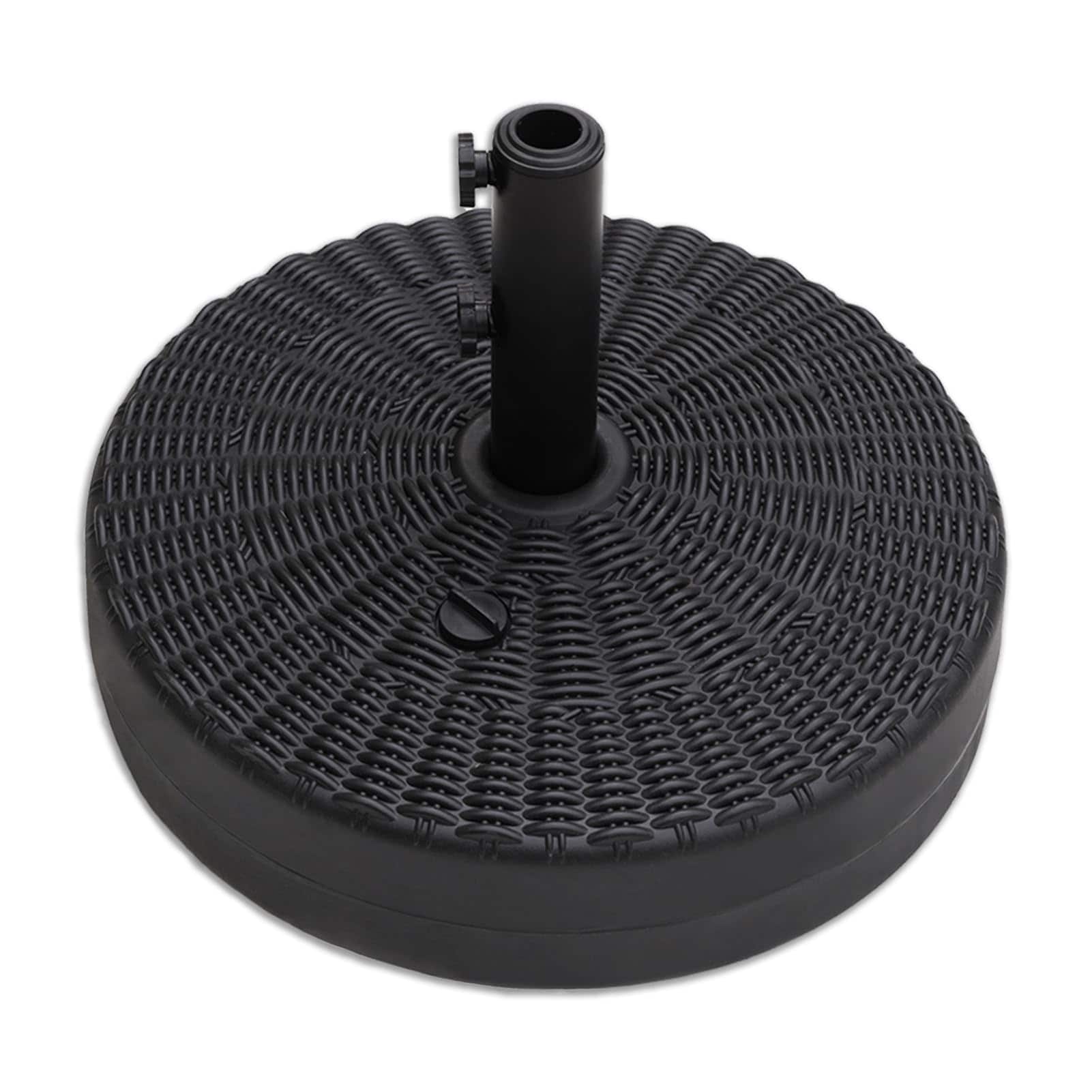 Adrinfly -  88 lb Heavy Duty Round Plastic Water and Sand Fillable Outdoor Umbrella Base Stand fo...