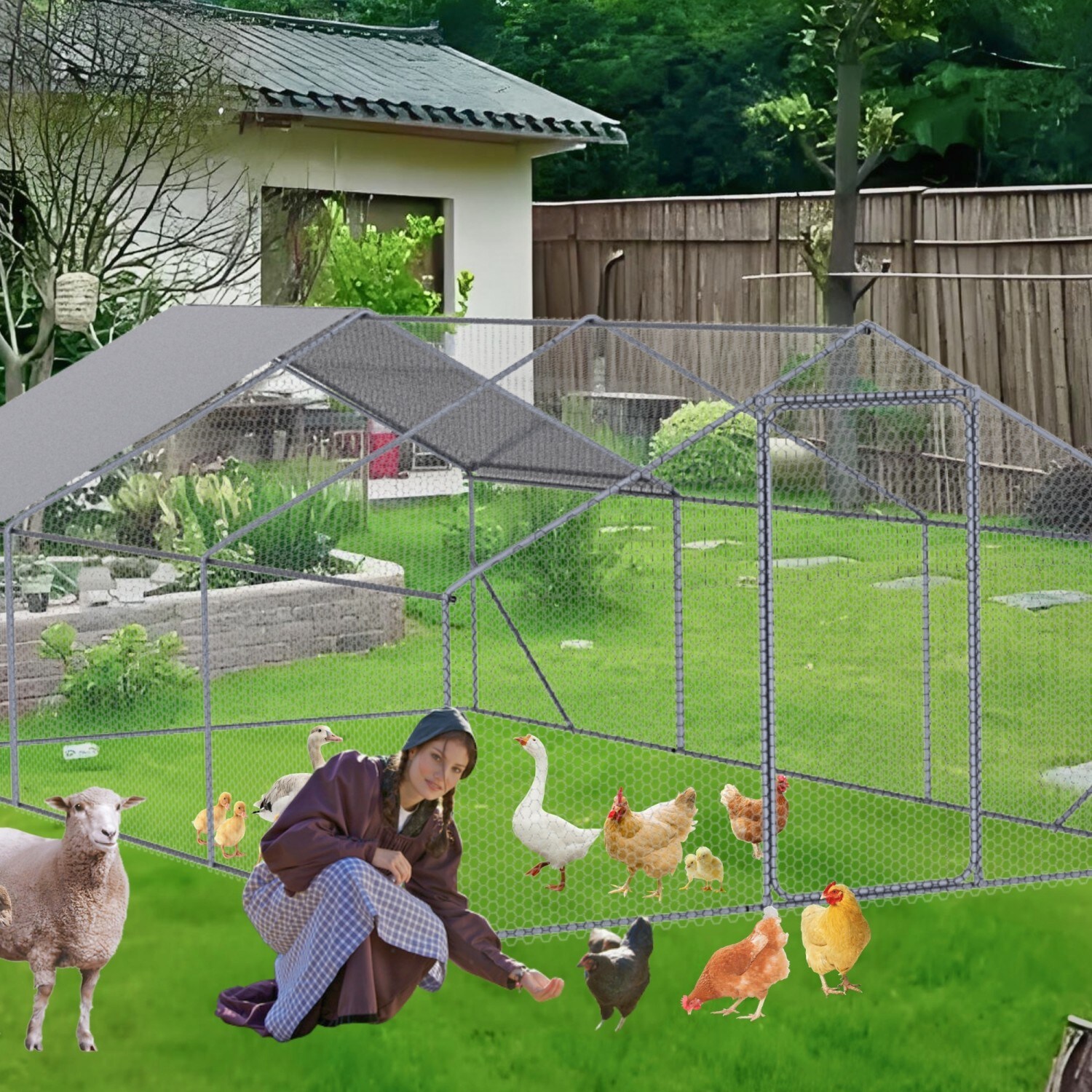 Mondawe MO-SL-S0008 Chicken-Coops-Rabbit-Hutches - View #7