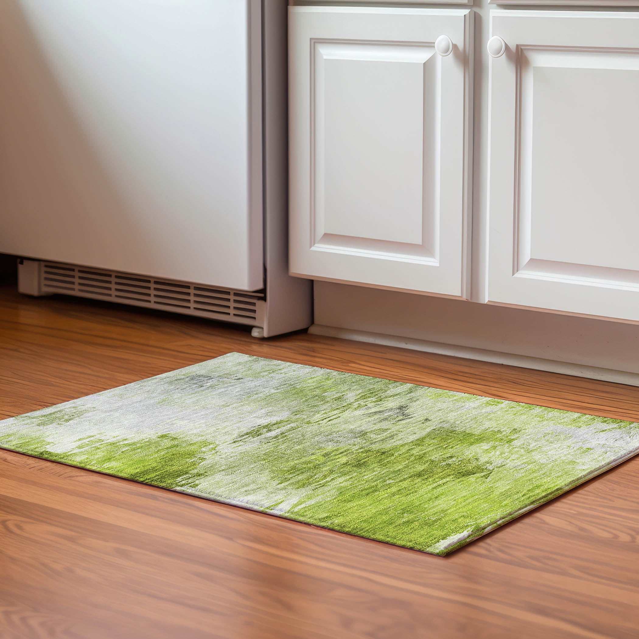 Addison Rugs AMF595AL20X30 Mayfield AMF595AL 2 x 3 (ft) Loomed Polyester Aloe Rectangular Indoor Geometric Machine washable Area rug