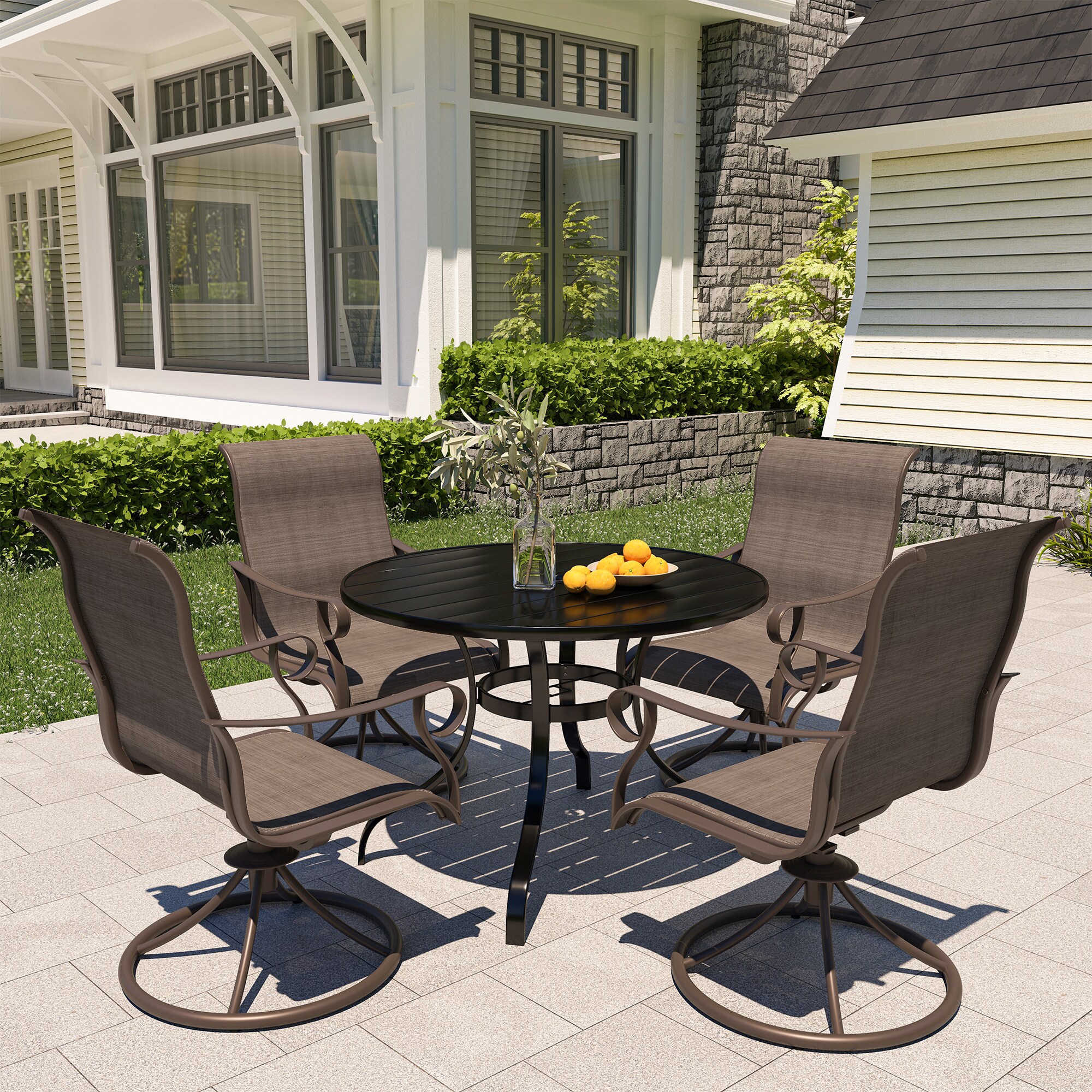 Clihome CL-5SL4Z1RTBR Patio-Dining-Sets - View #2