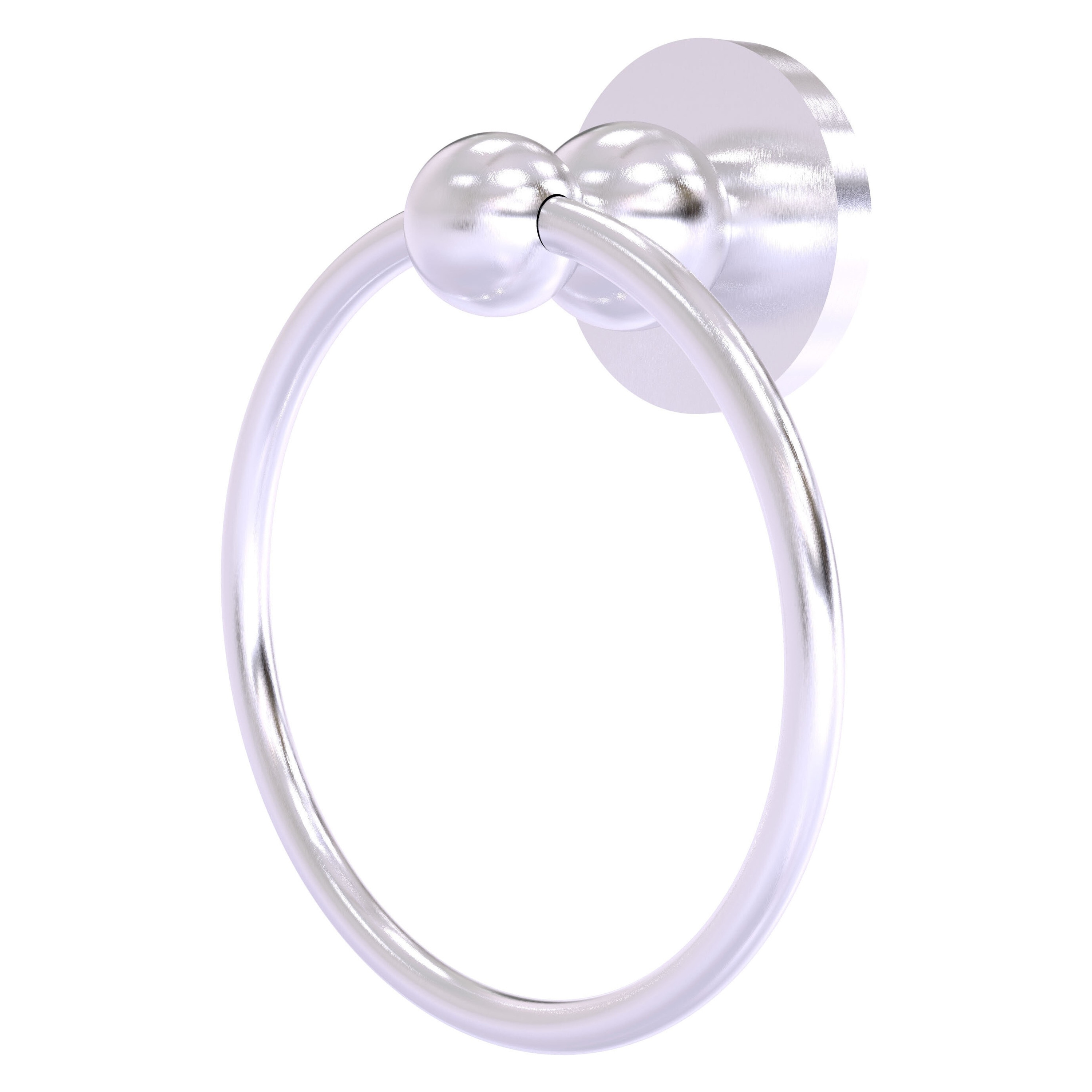 Allied Brass BL-16-SCH Bolero Satin Chrome Wall mount Single Towel Ring