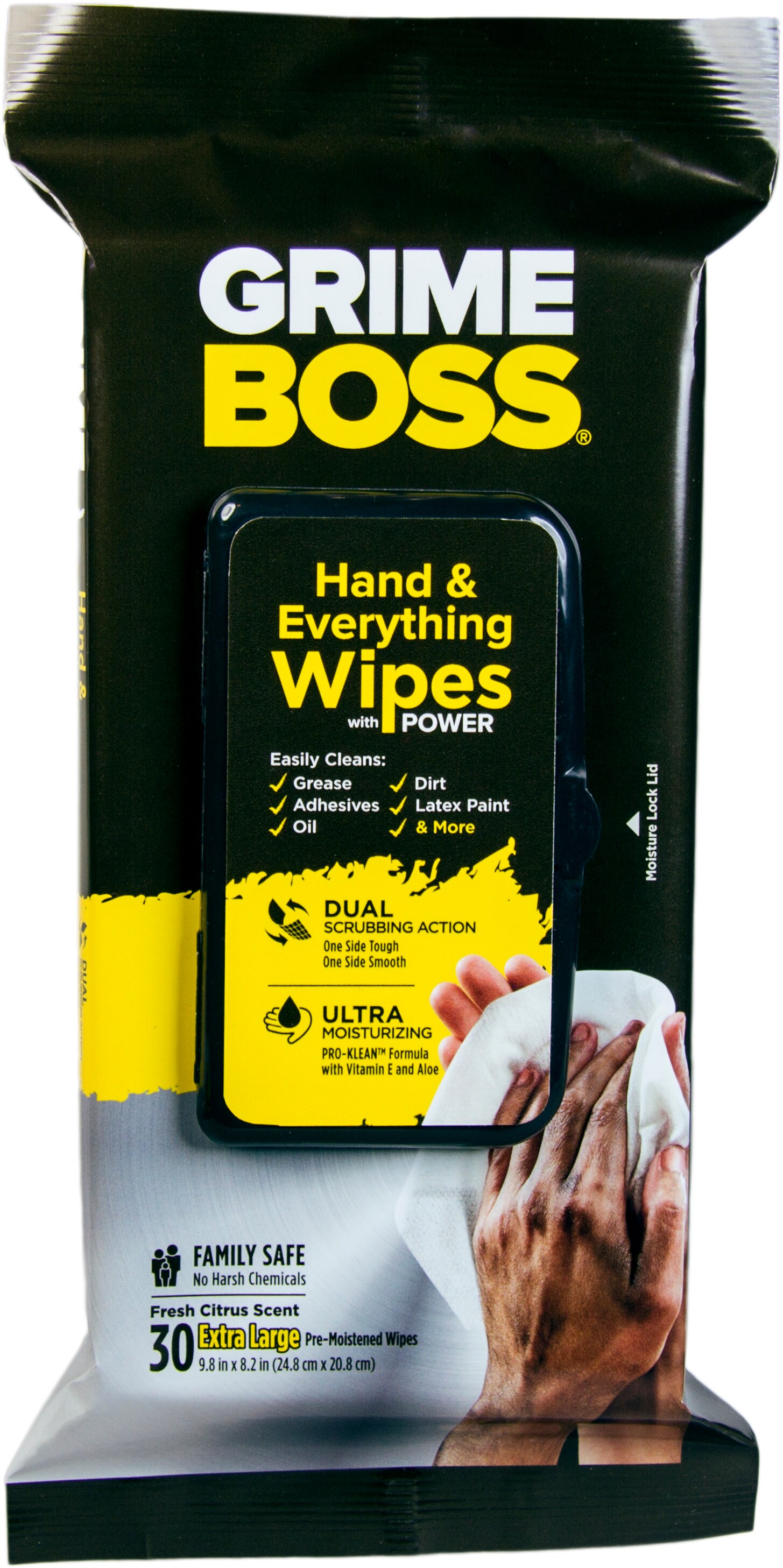 Miracle Brands MiracleWipes Hand Cleaner Wipes - Quick and