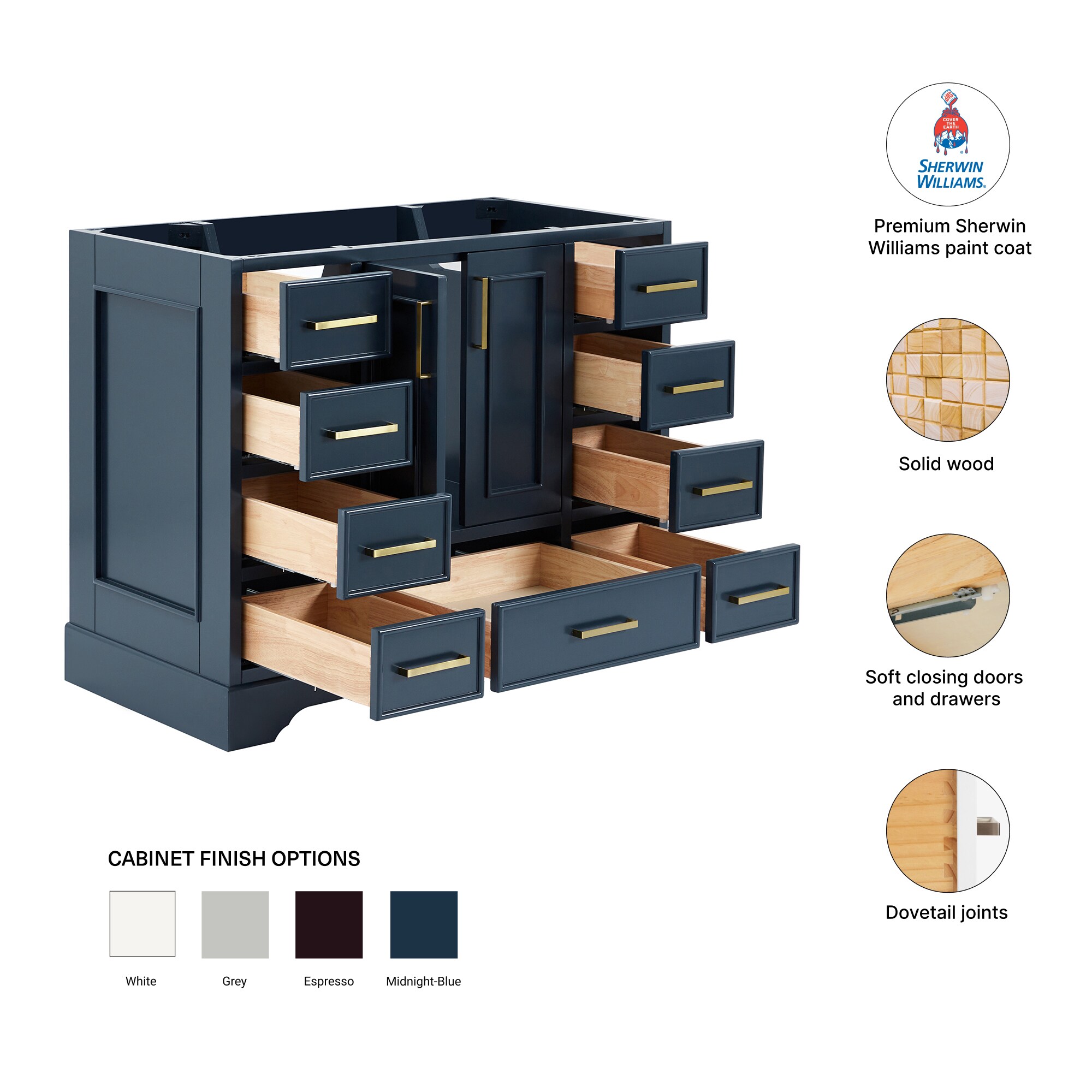 ARIEL M042S-BC-MNB vanities - View #8