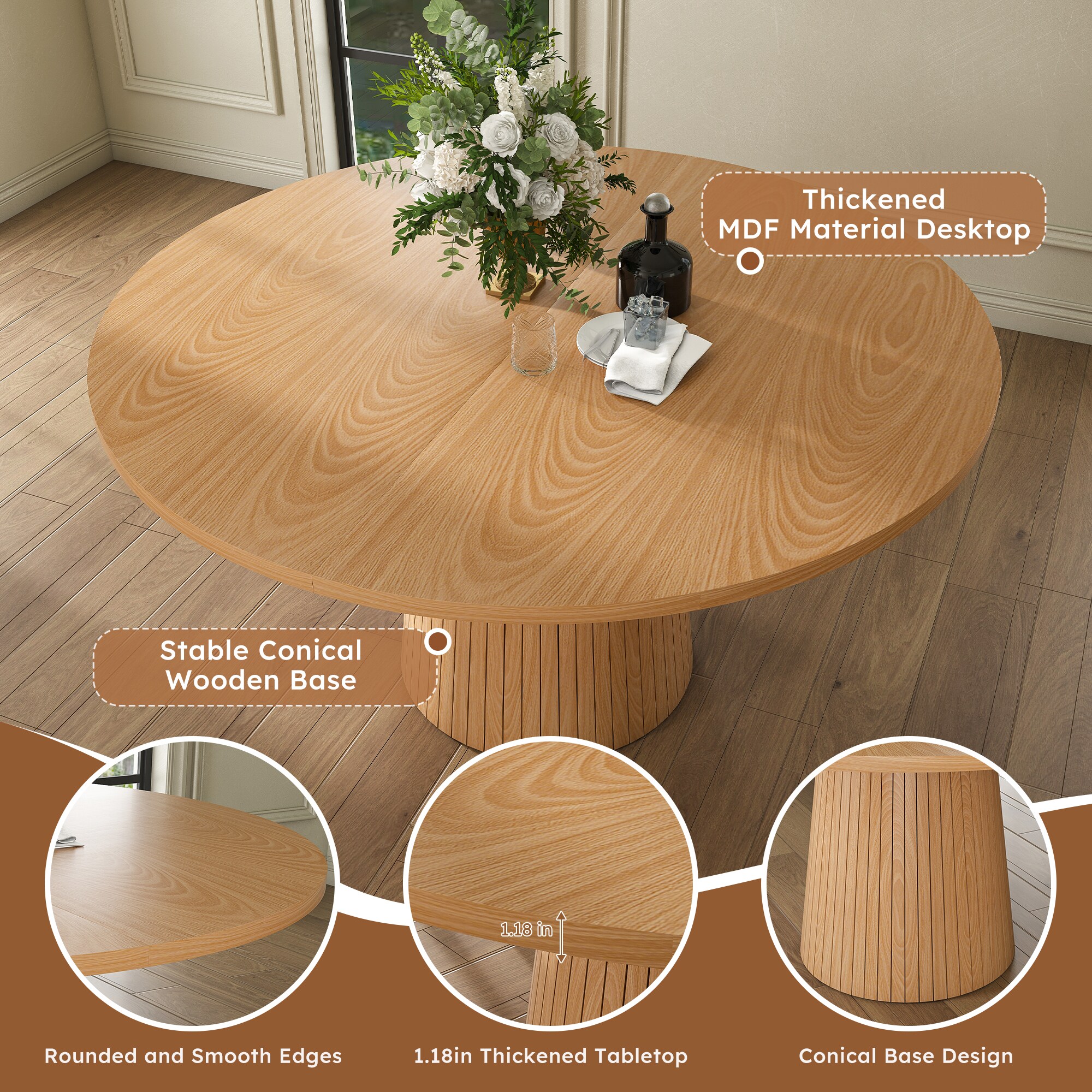 Bestier USLOW-W2700P486755 Dining-Tables - View #6