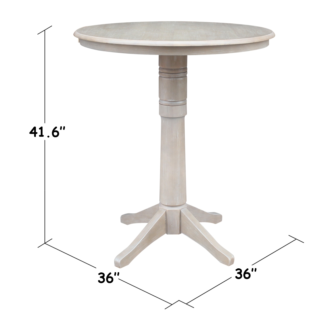 International Concepts K09-36RT-27B-6B-2 Dining-Tables - View #4