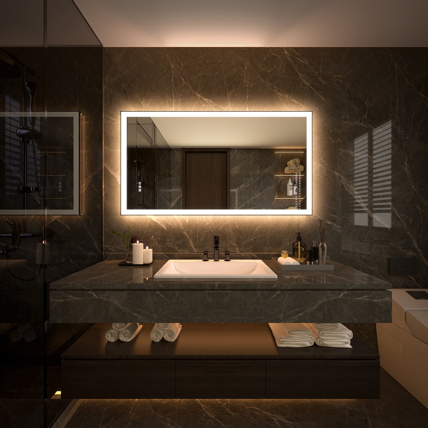 ExBrite EXBM2432V12 Framed-Bath-Mirrors - View #13