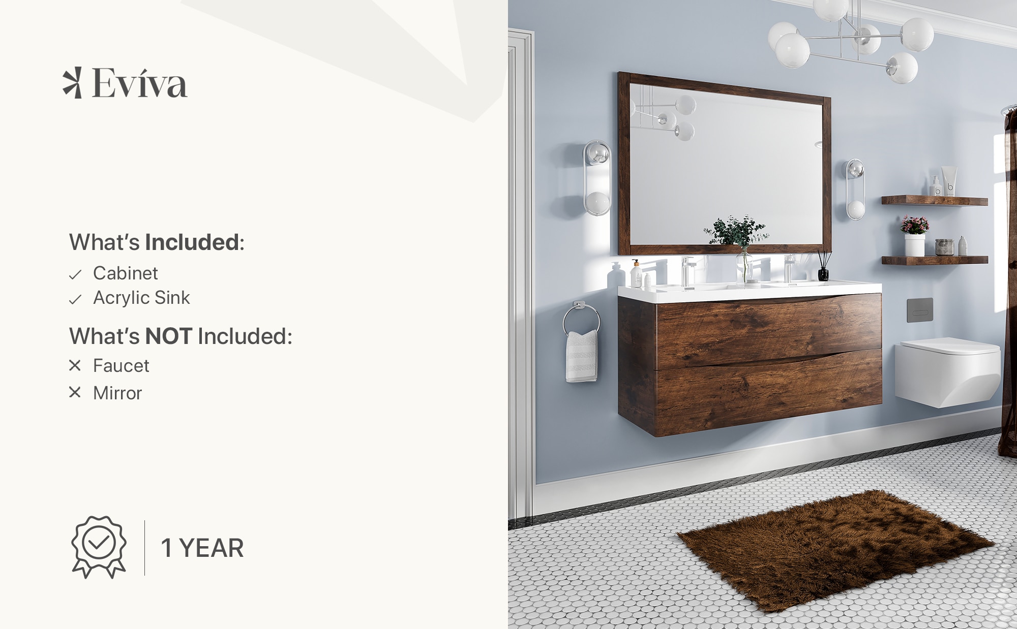 Eviva EVVN12-DS-48RSWD-WM Bath-Vanity-Combo - View #8