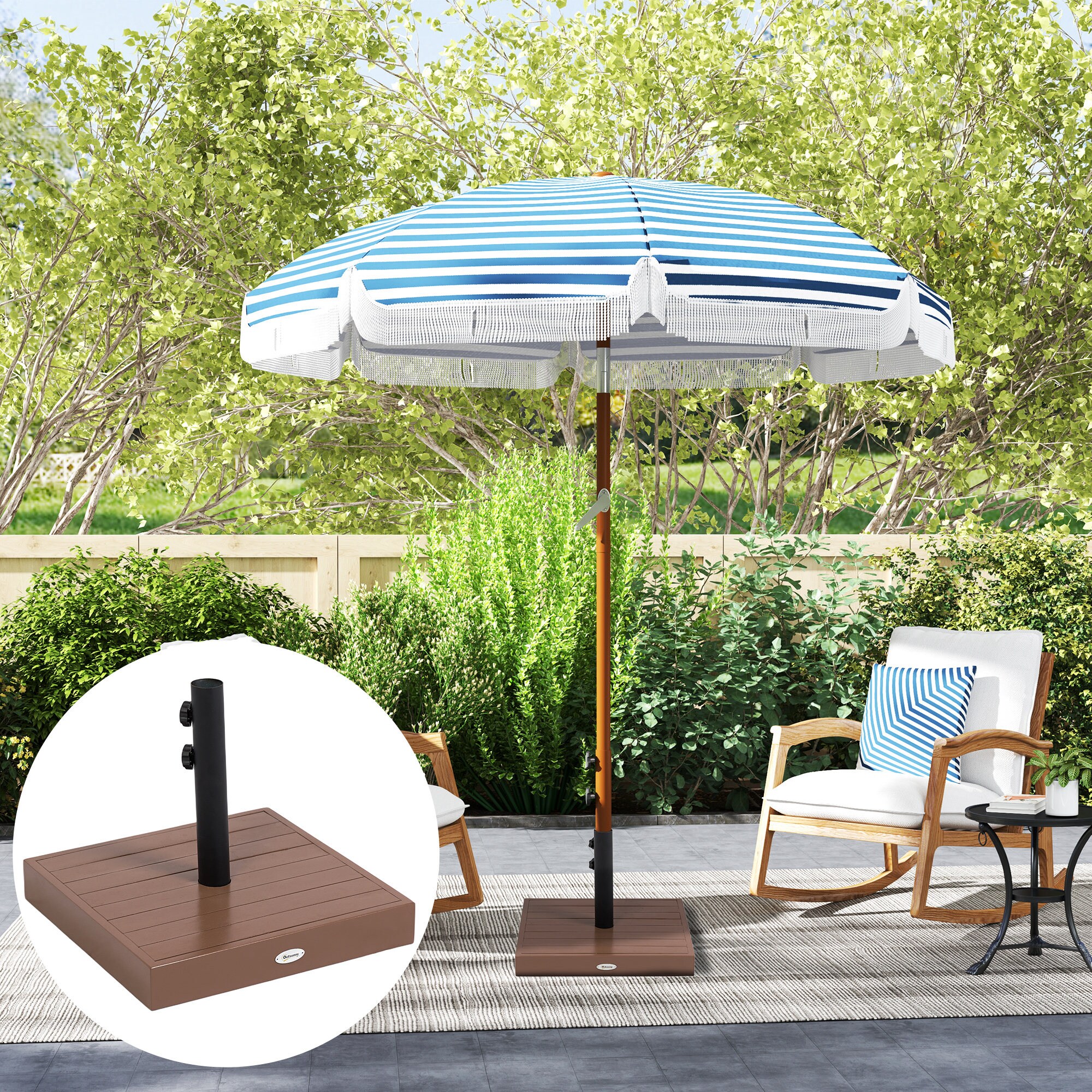 Outsunny 84D-334V00CF Umbrella-Bases - View #9
