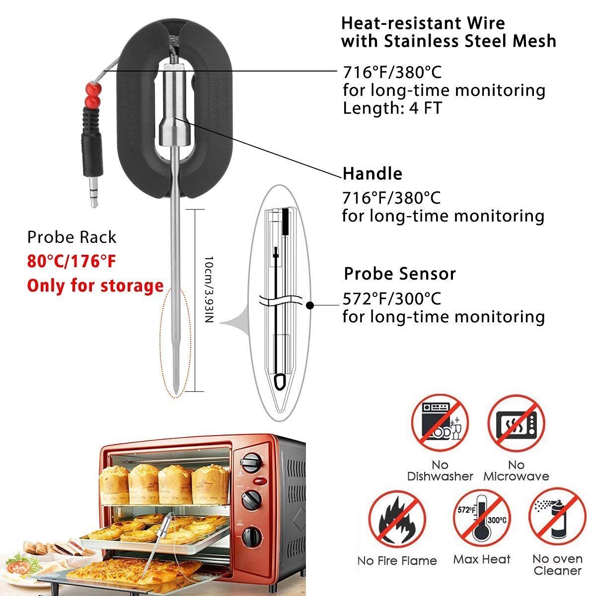 MEAT PROBE FOR SMART WIRELESS BBQ THERMOMETER – Z Pellet Grills