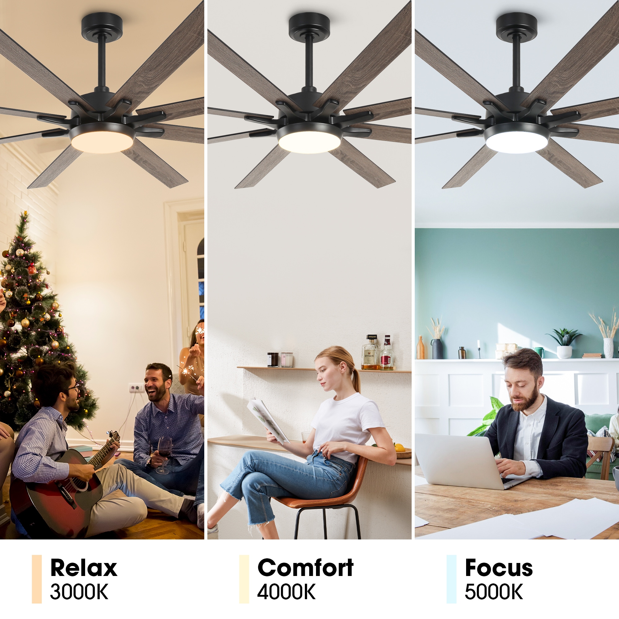 Parrot Uncle F8261BK110V Ceiling-Fans - View #10
