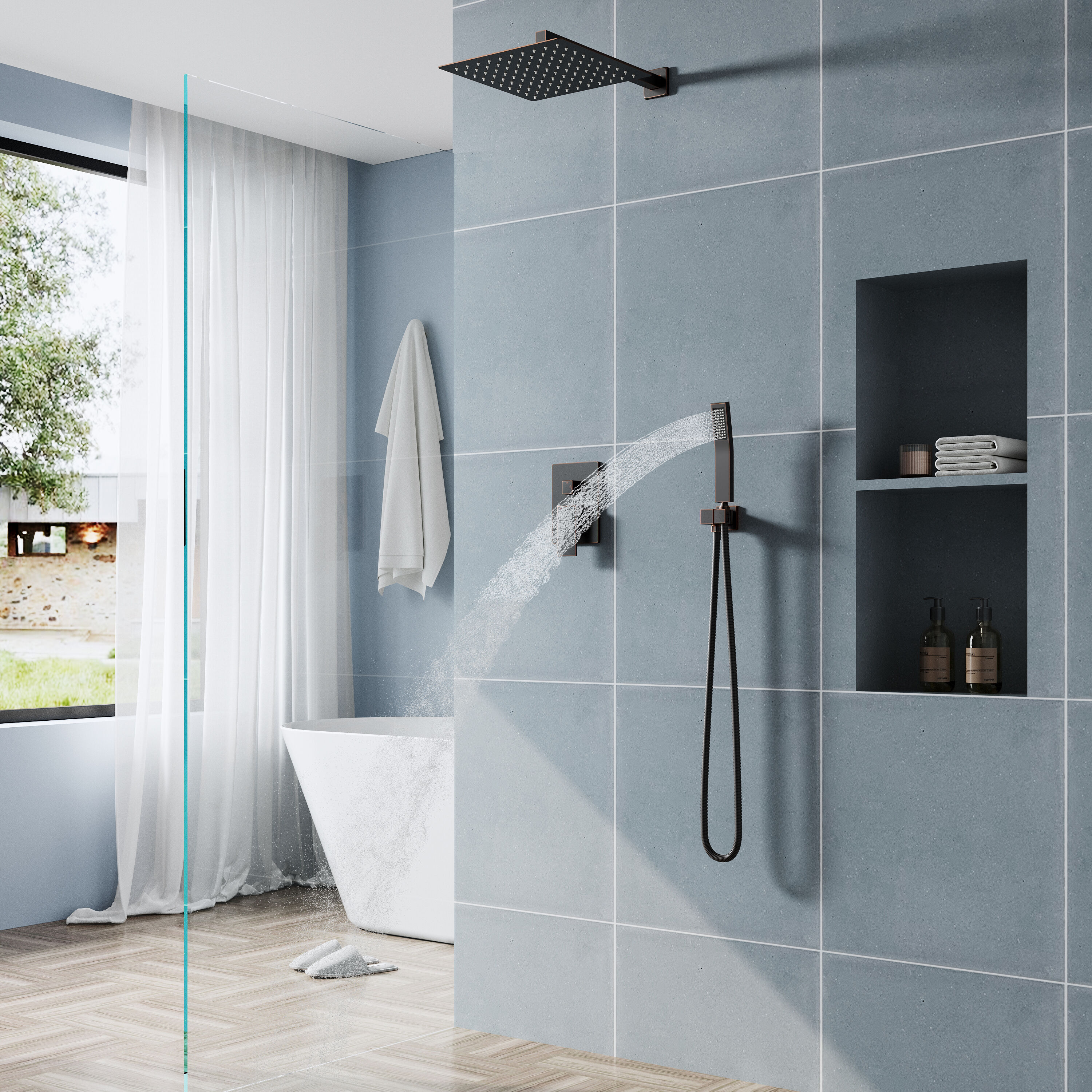 WELLFOR DTG-806CS12ORB Tub-Shower-Faucets - View #18