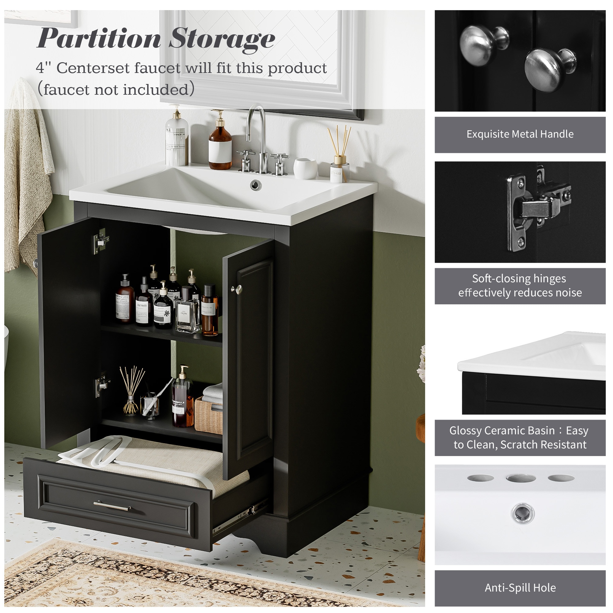 WELLFOR CEHO-P340019B Bath-Vanity-Combo - View #6