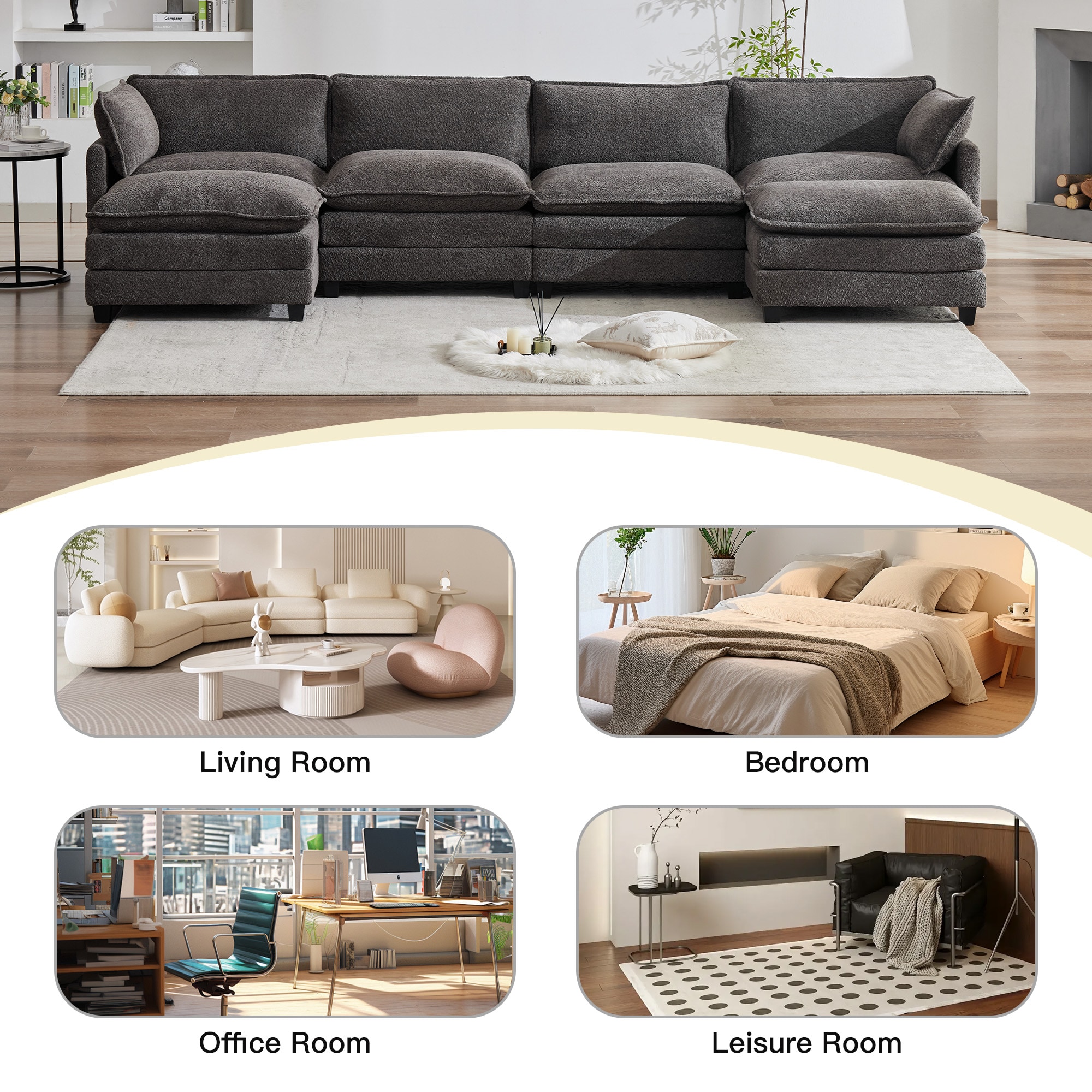 JEAREY YSG-72-WD Sofas-Loveseats - View #3