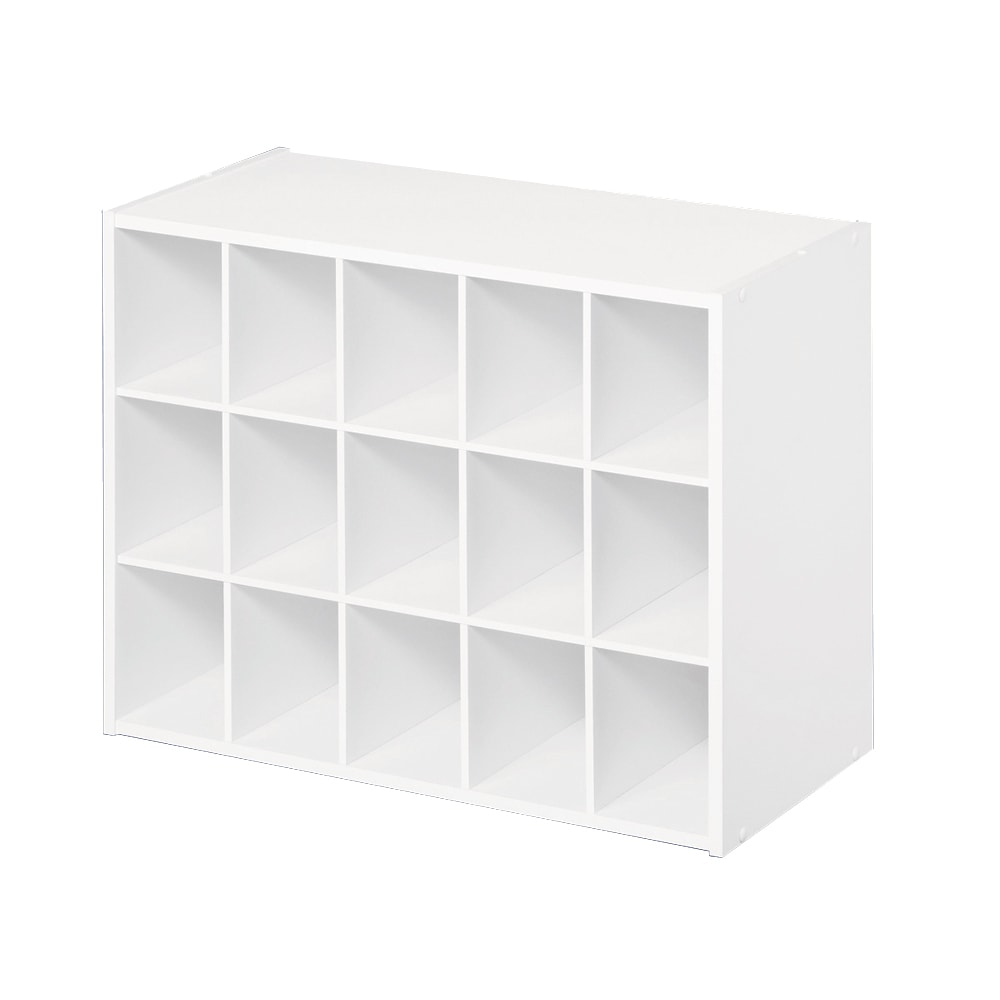Stackable Storage Organizer - Small 1 - Shelf Cube, Cherry Finish by Inspire Q Classic