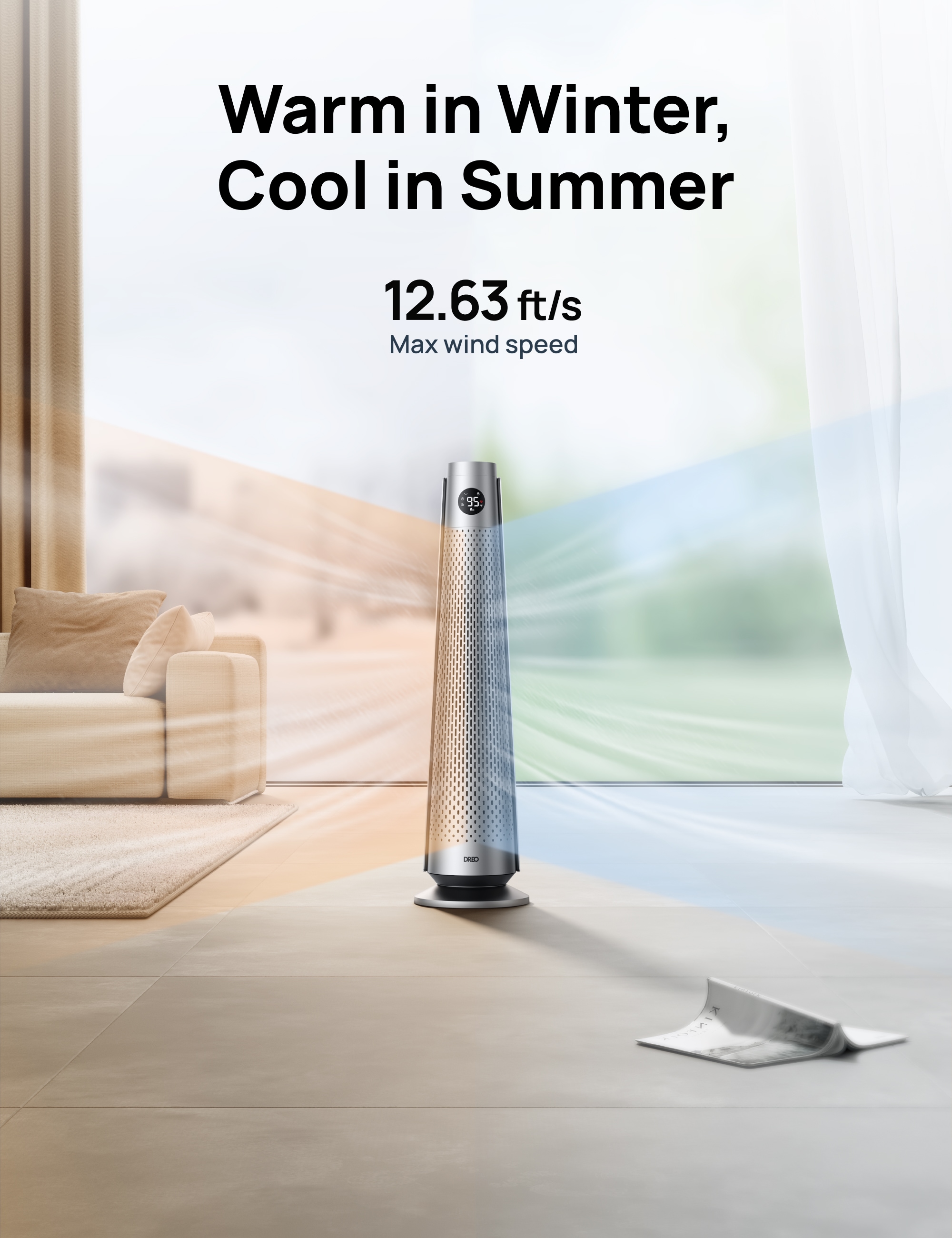 DREO DR-HSH008 BLACK Portable-Electric-Heat - View #8