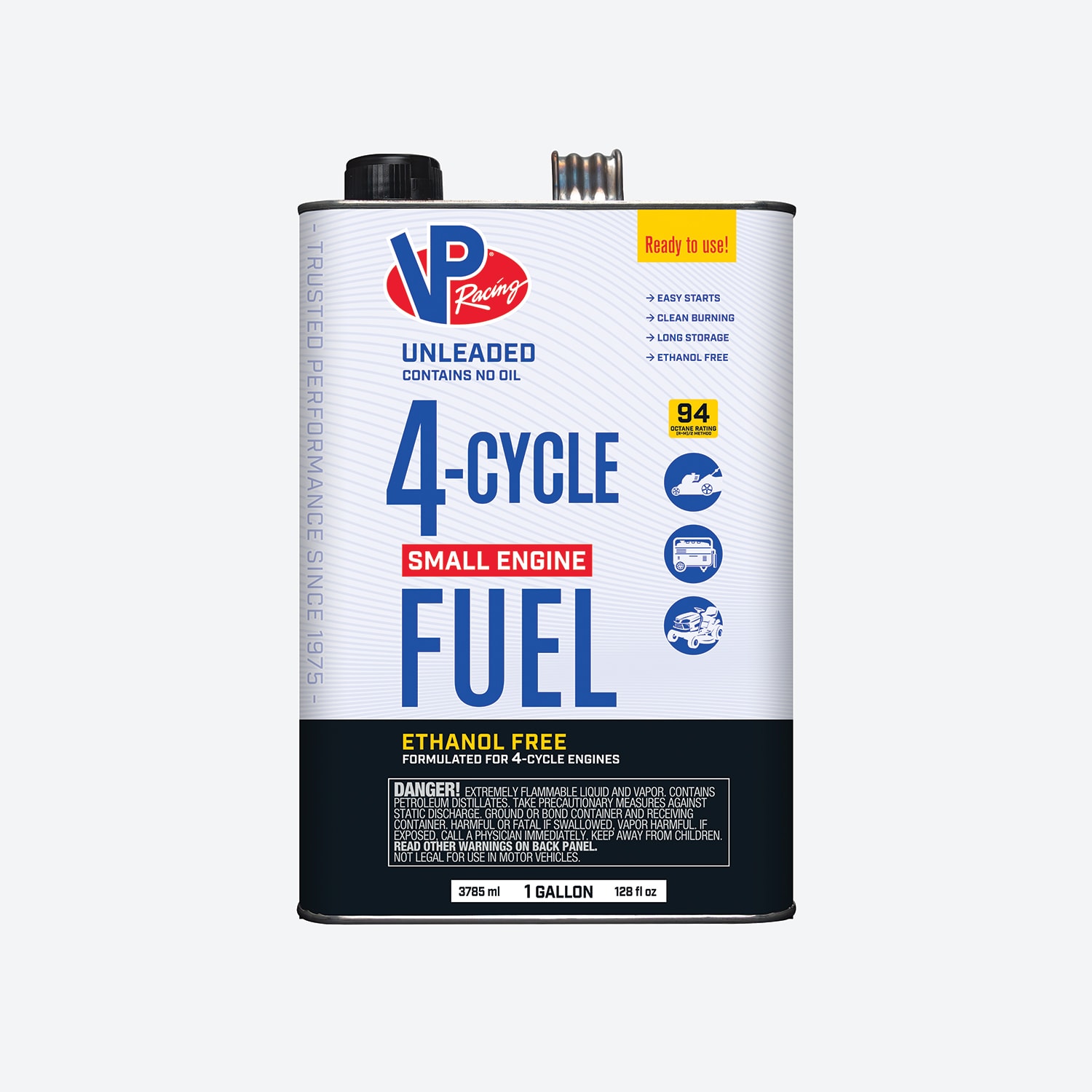VP Racing Fuels 6201 Small Engine Fuel 128 -fl oz Ethanol Free 4-cycle fuel
