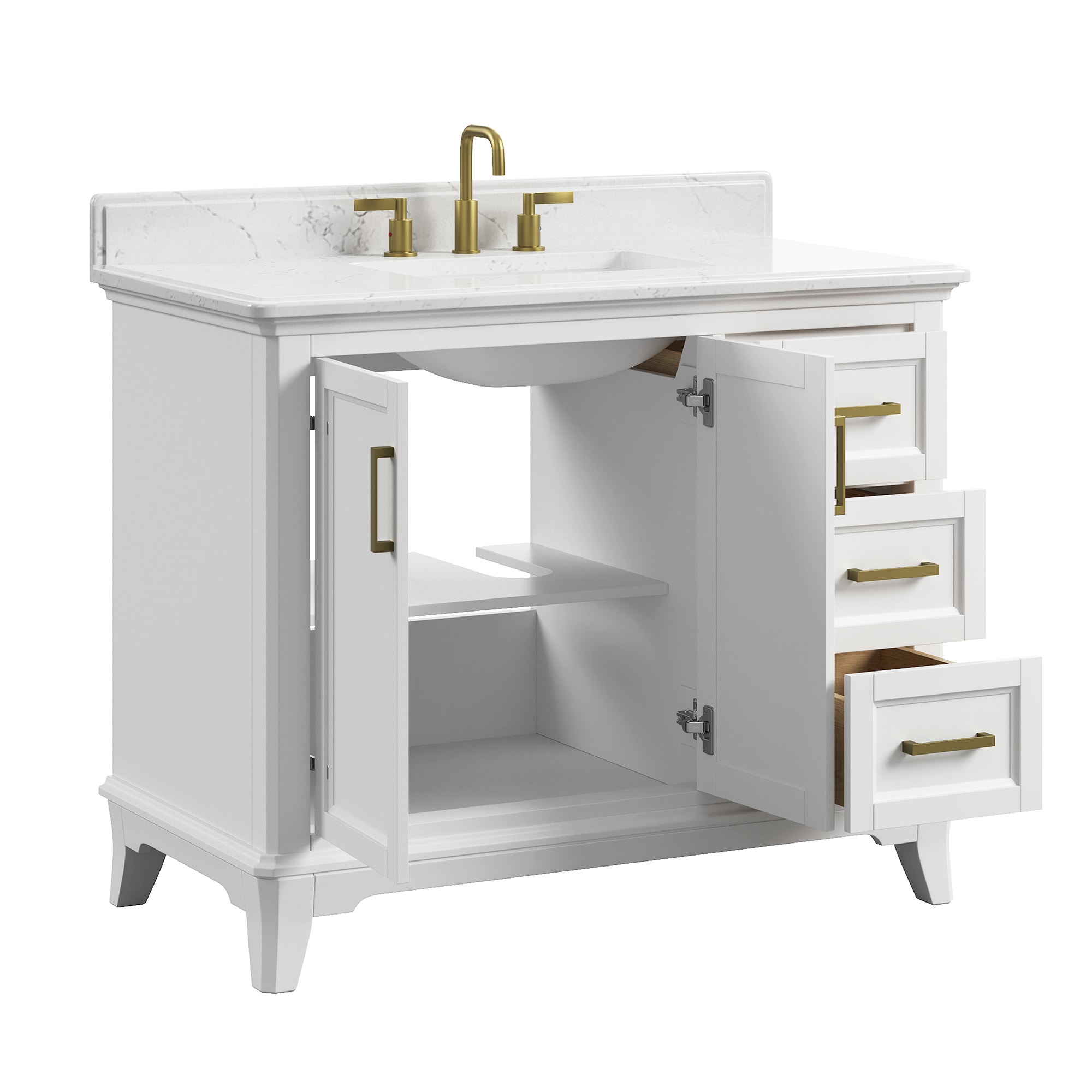 DELUXE LIVING V25008-42WG Bath-Vanity-Combo - View #13