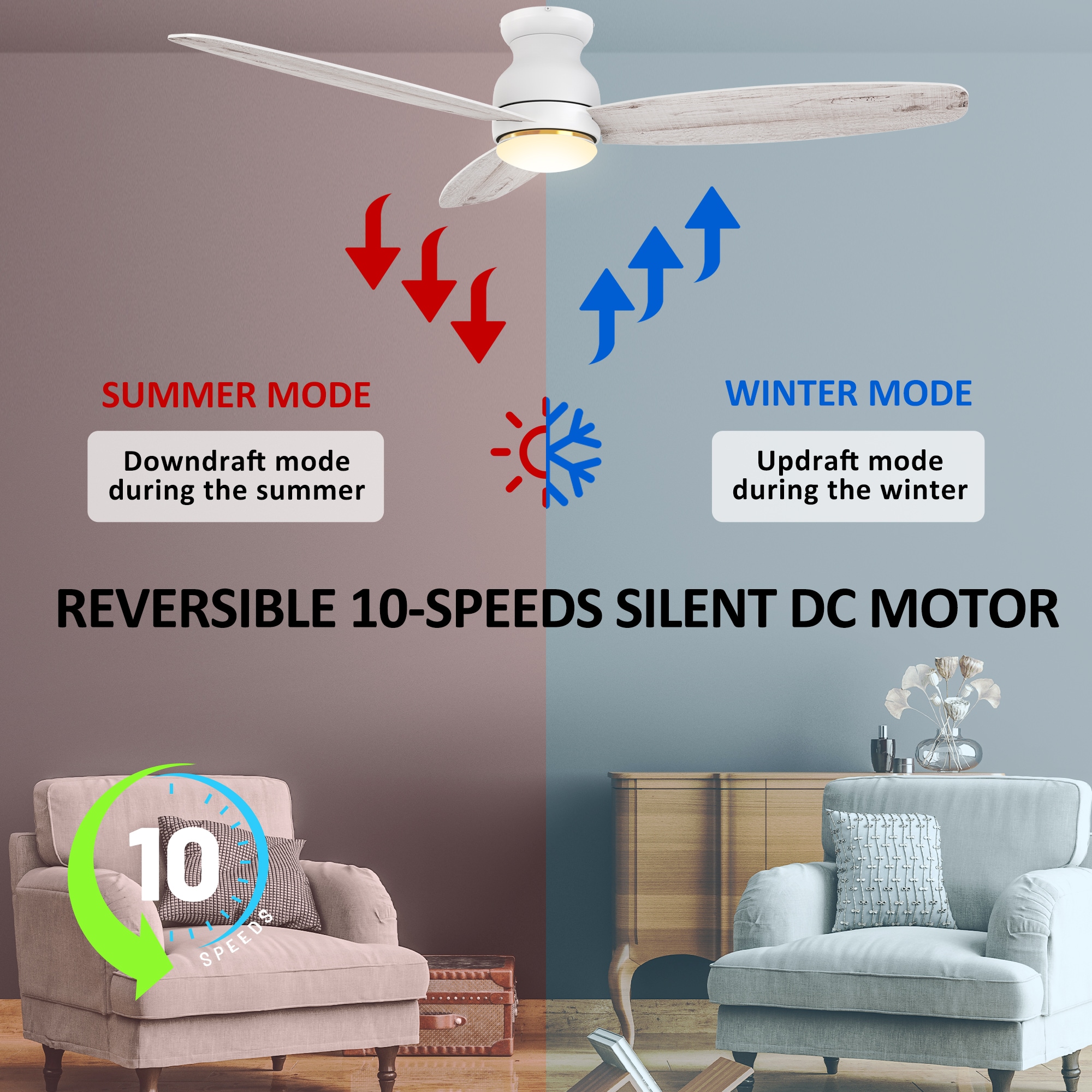 CARRO USA LYDC603Q-L12-WP-1-FM Ceiling-Fans - View #6