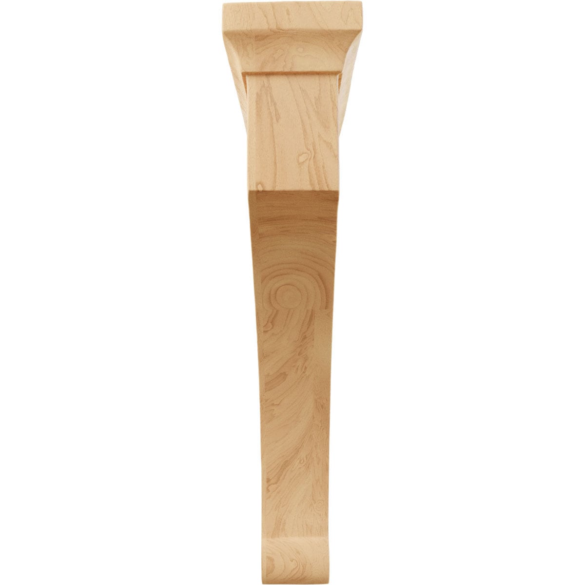 Extra Large Red Oak Wood Corbel Bracket, 2.5"W x 8"D x 12"H