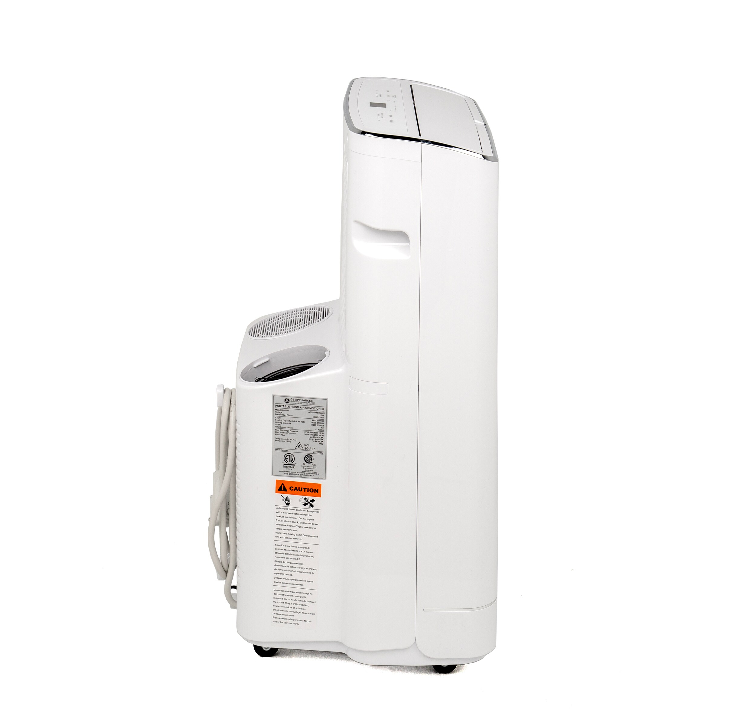 ge 14000 btu portable air conditioner white apca14ybmw