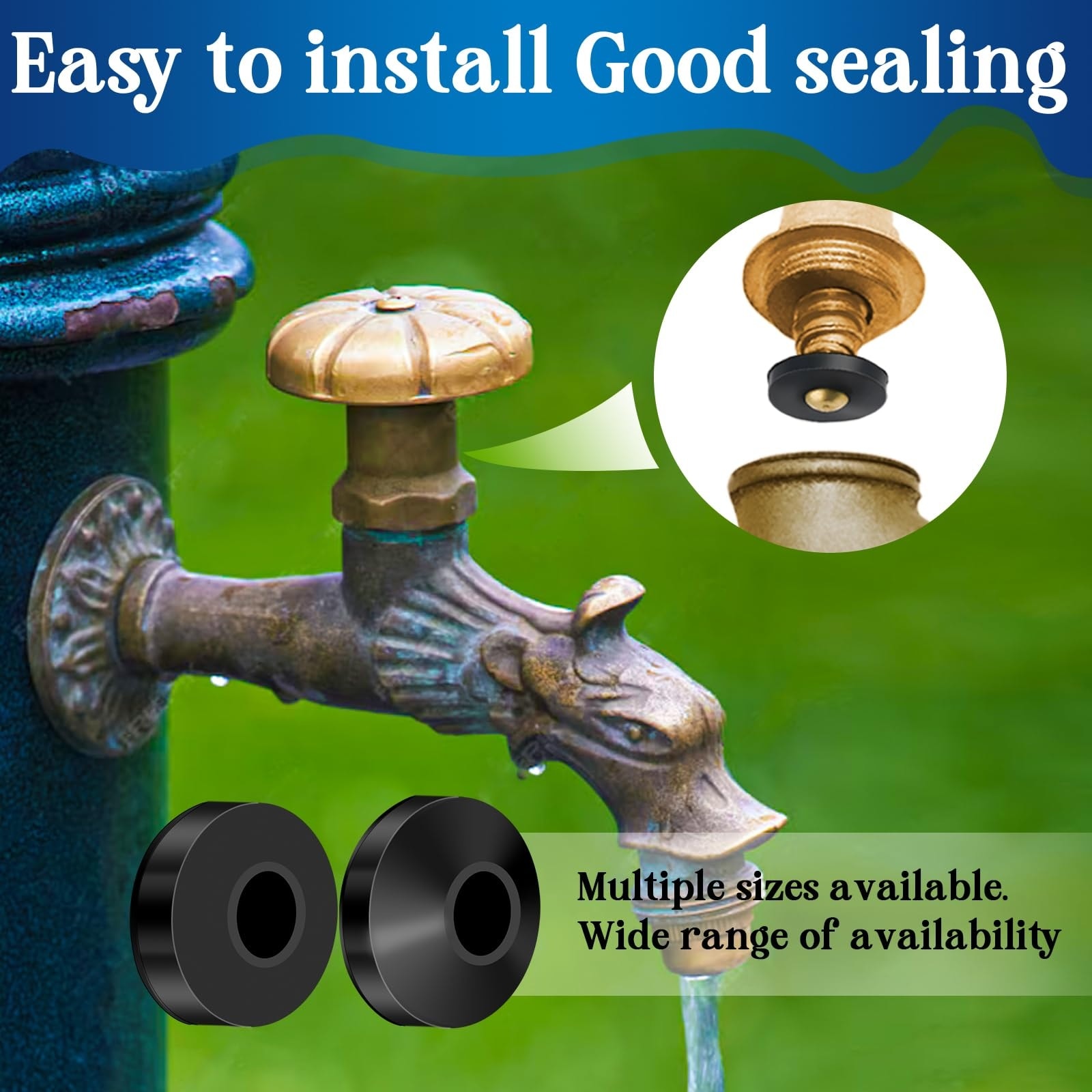 Aoibox 1 075 Piece 37 Size 3 in 1 Faucet Washer Hose Gasket and O Ring Repair Kit for Home Use #LABYSXGV