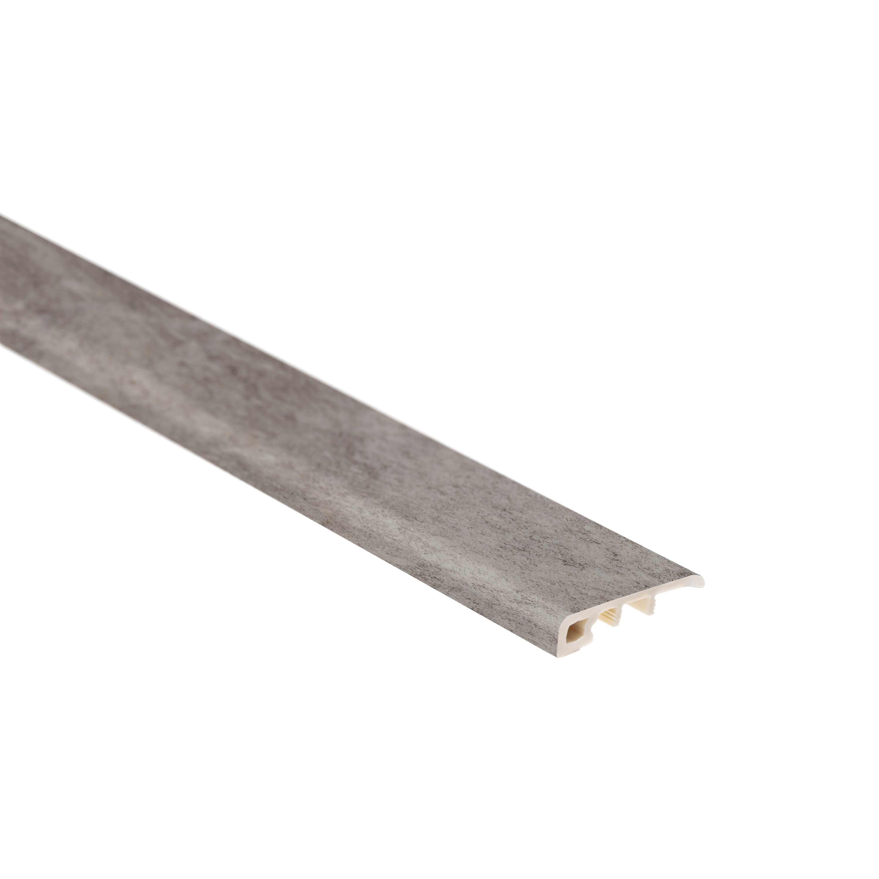 LVP -   1.73-in x 94-in Ashland Gray Vinyl Floor Threshold