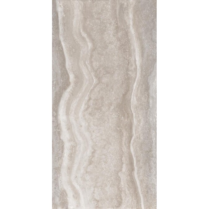 Style Selections Alabaster Grey 12in x 24in Glazed Porcelain Tile in the Tile department at