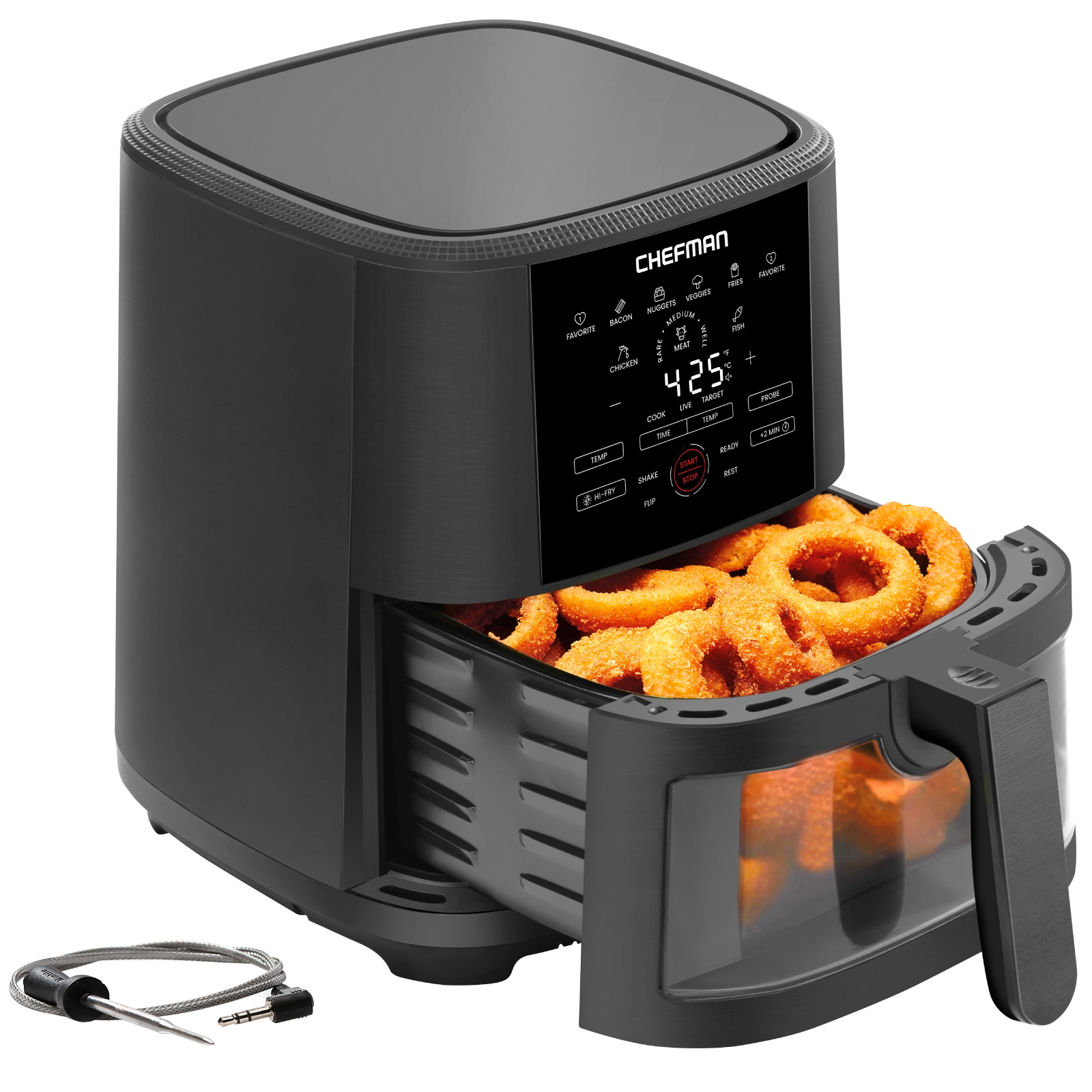 Chefman Air Fryer Toaster Oven Combo w/ Probe Thermometer, 9-in-1