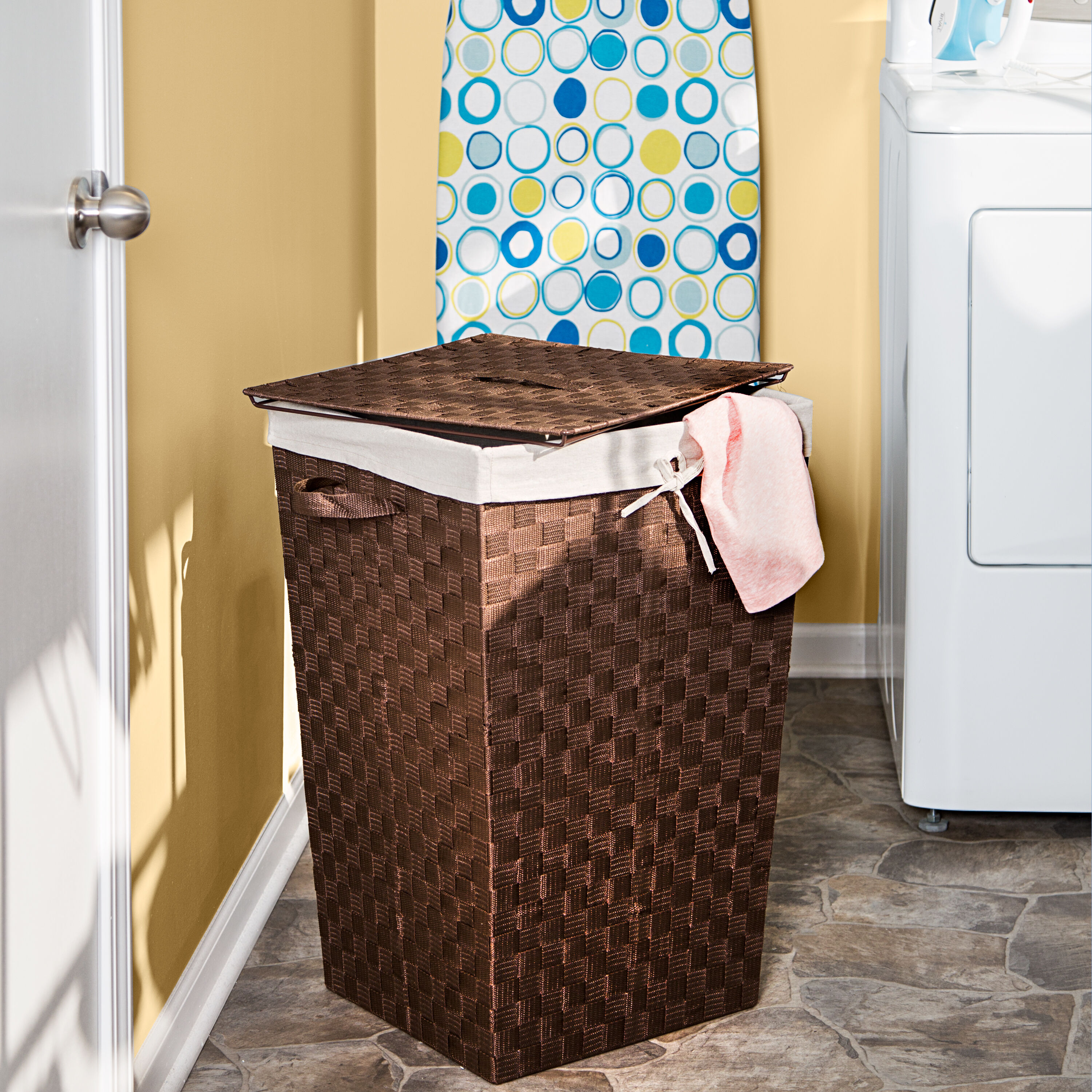 Honey-Can-Do HMP-02980 Brown Polyester Hamper and Basket Set