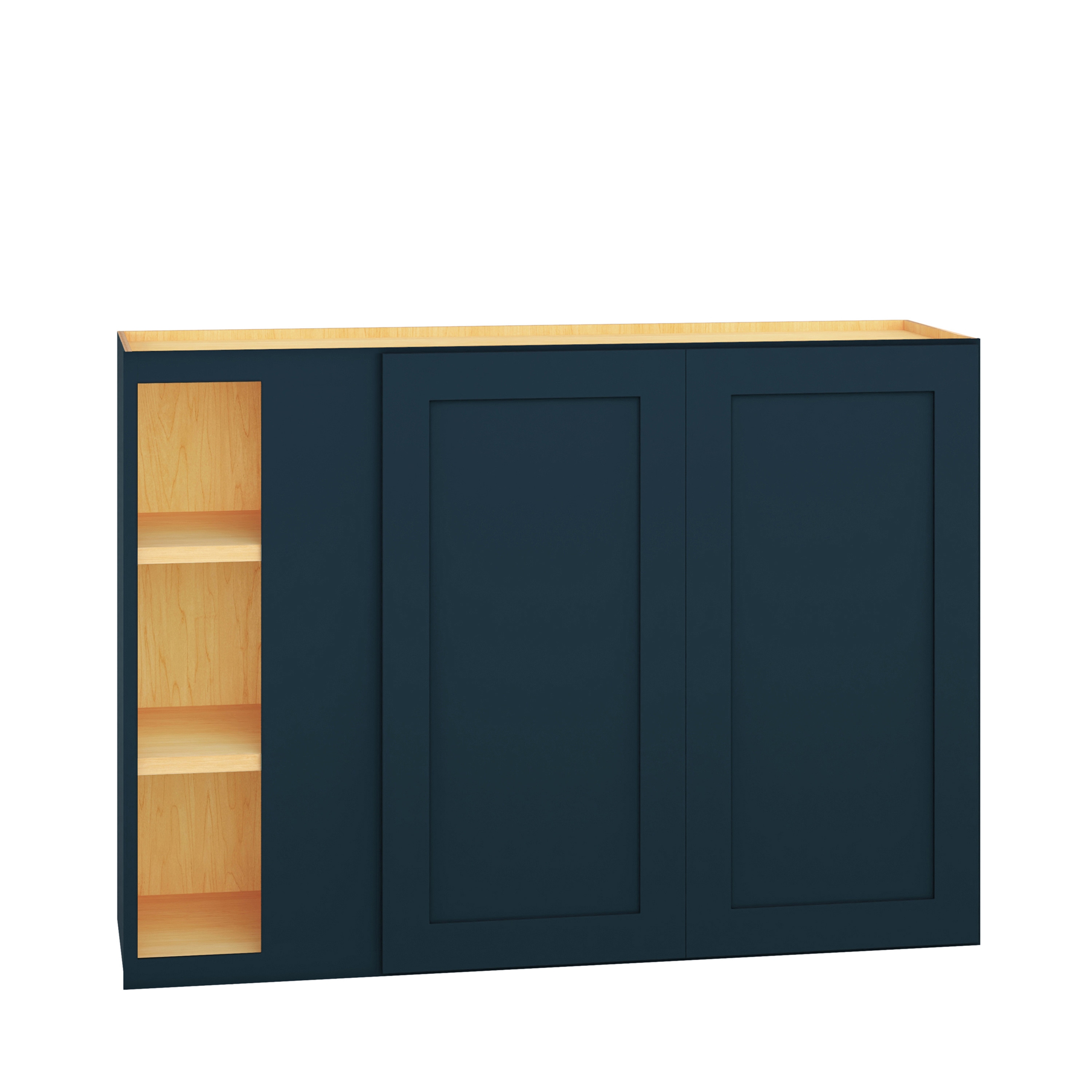 Diamond Express Jamestown 42-in W x 30-in H x 12-in D Regatta Blue Wall Fully Assembled Plywood Cabinet (Recessed Panel Shaker Door Style)