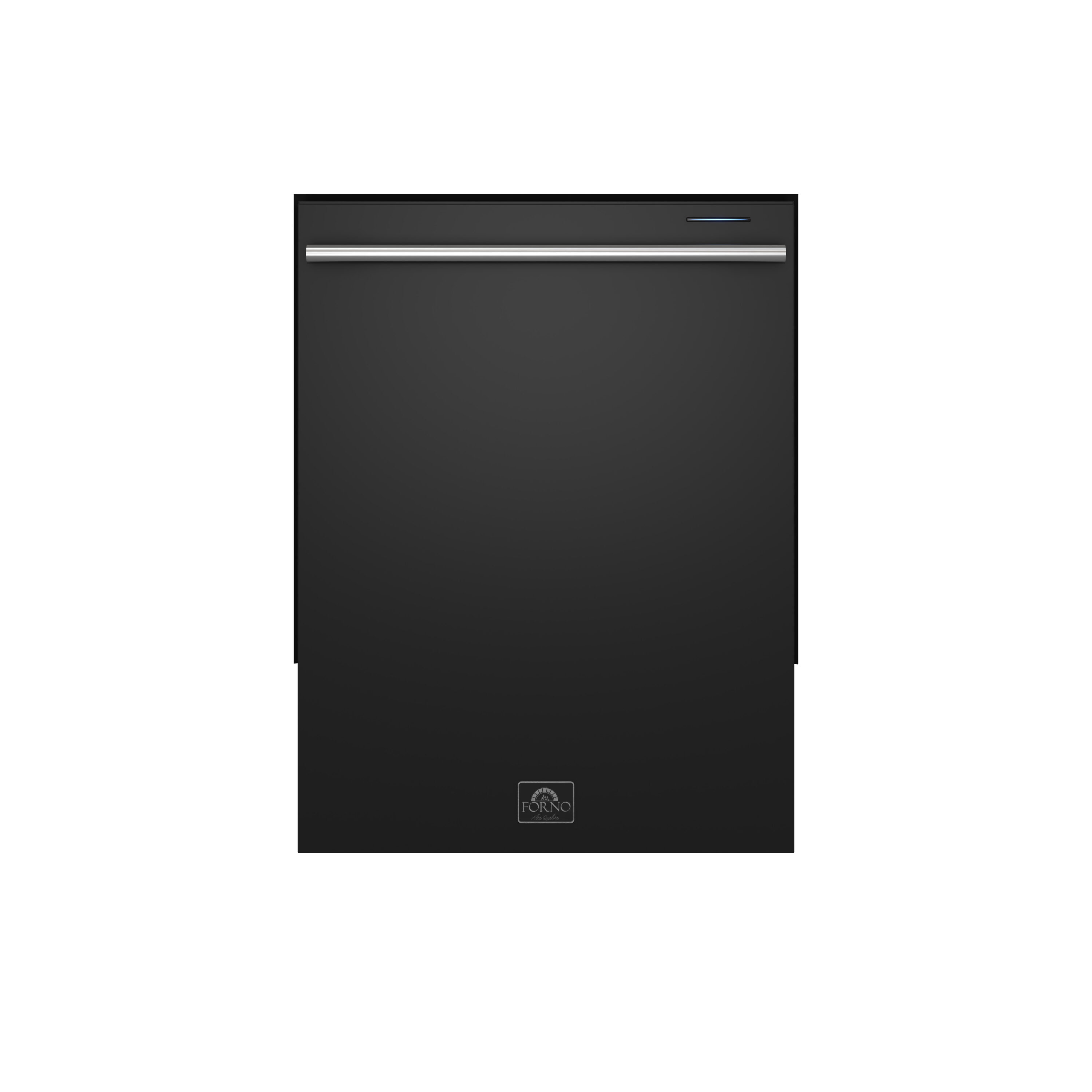 FORNO FDWBI8067-24BLK Pozzo 24-in Top Control Built-in Dishwasher With Third Rack ( Black ) ENERGY STAR, 49-Decibel Very Quiet Sound Level