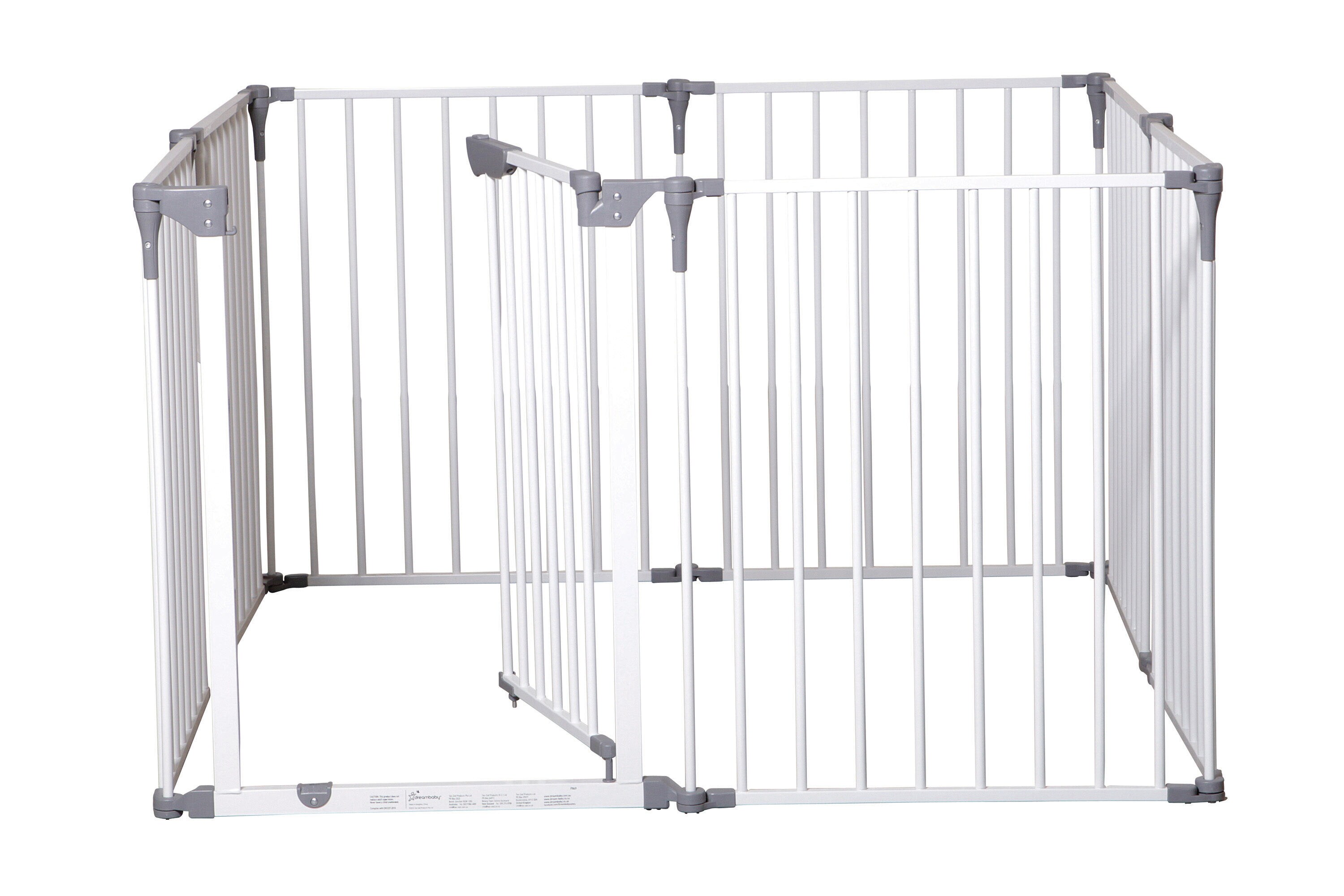 Dreambaby royale converta 49 5 in x 29 in hardware mounted white metal