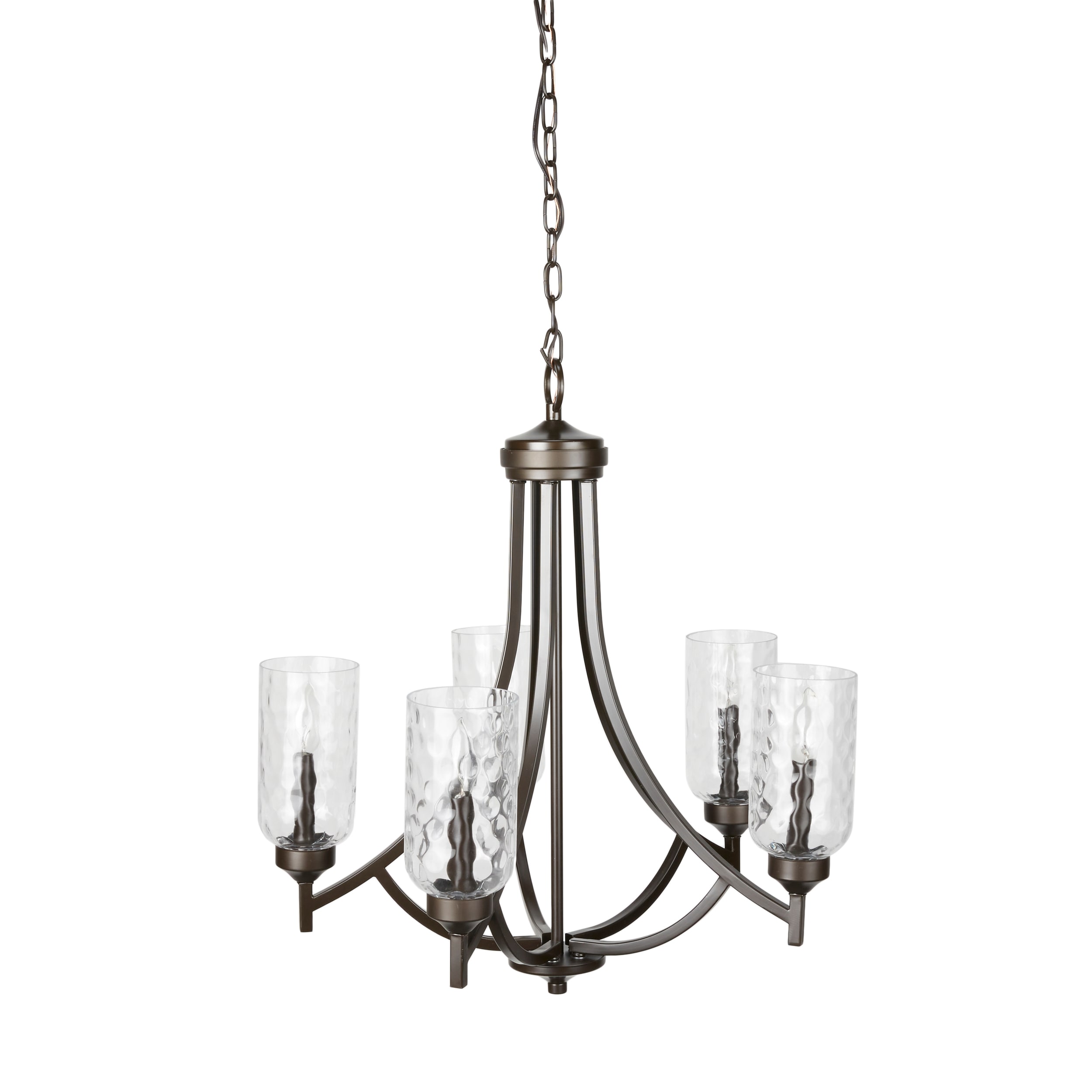 Latchbury 5-Light Aged Bronze Transitional Dry rated Chandelier | - allen + roth FD19-065-1